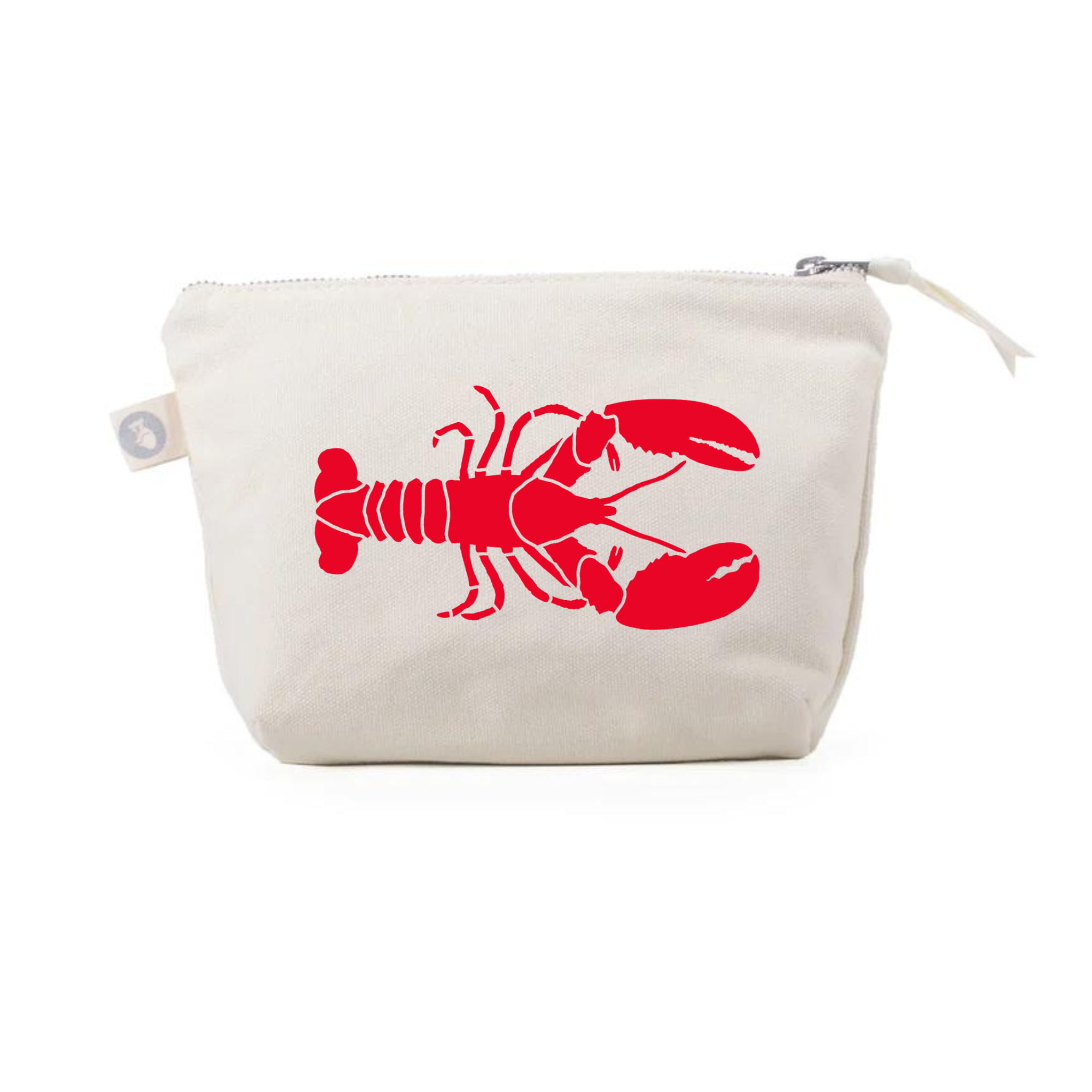 Makeup Bag Natural with a Red Lobster - Quilted Koala