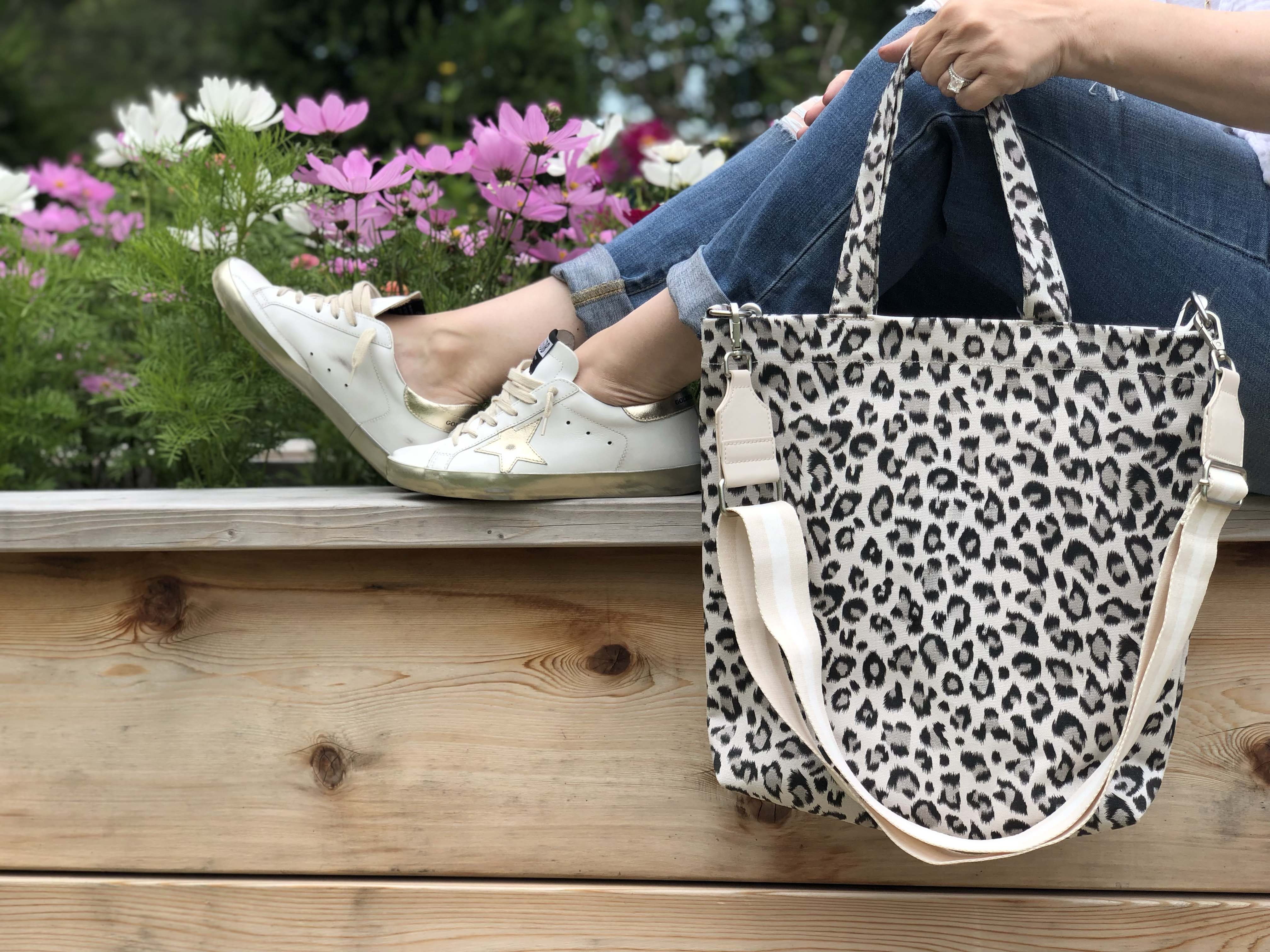 Leopard Town Bag - Quilted Koala