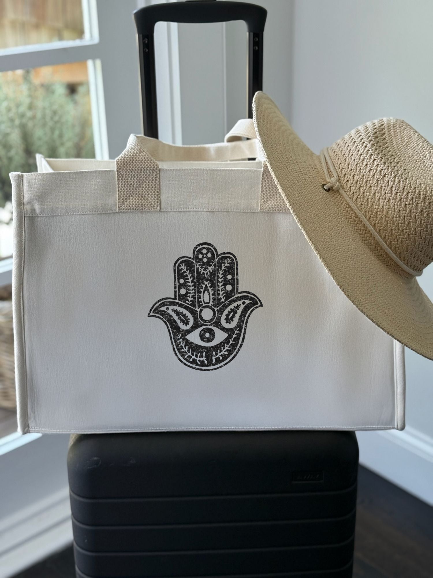 NEW! Anywhere Bag with Trolley Sleeve in Natural - Quilted Koala