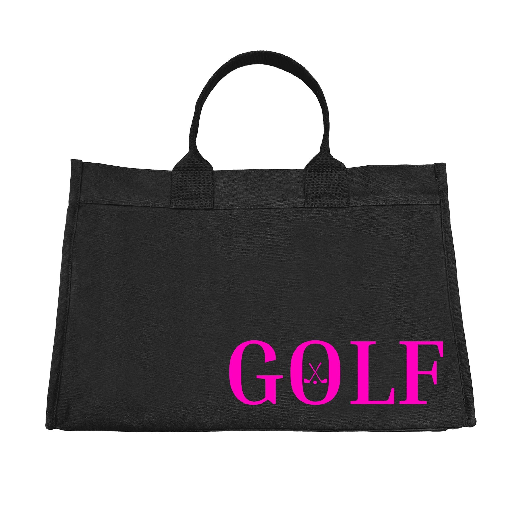 Anywhere Golf Cart Bag in Black with Neon Pink GOLF - Quilted Koala