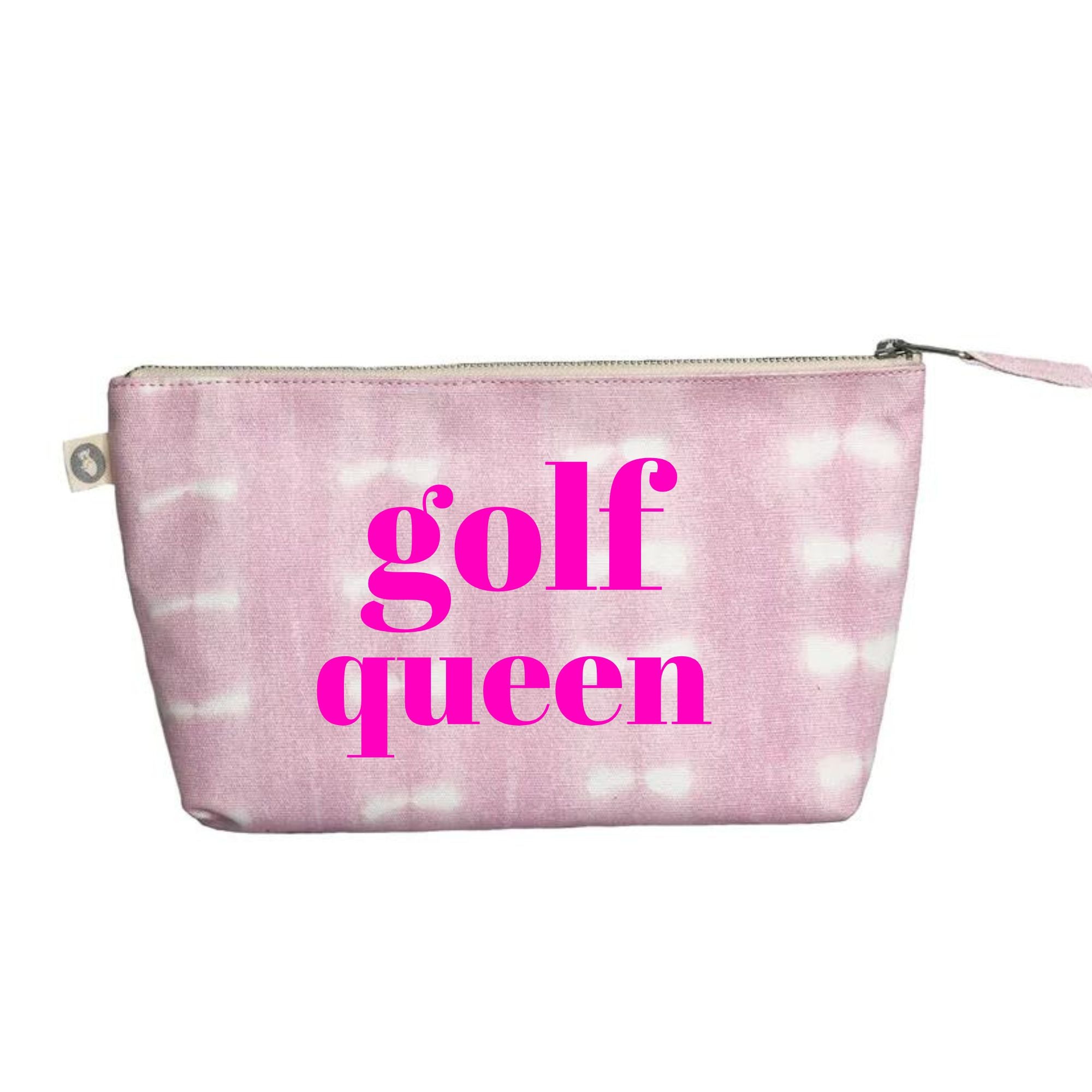 Pink Shibori Clutch- Neon Pink GOLF QUEEN - Quilted Koala