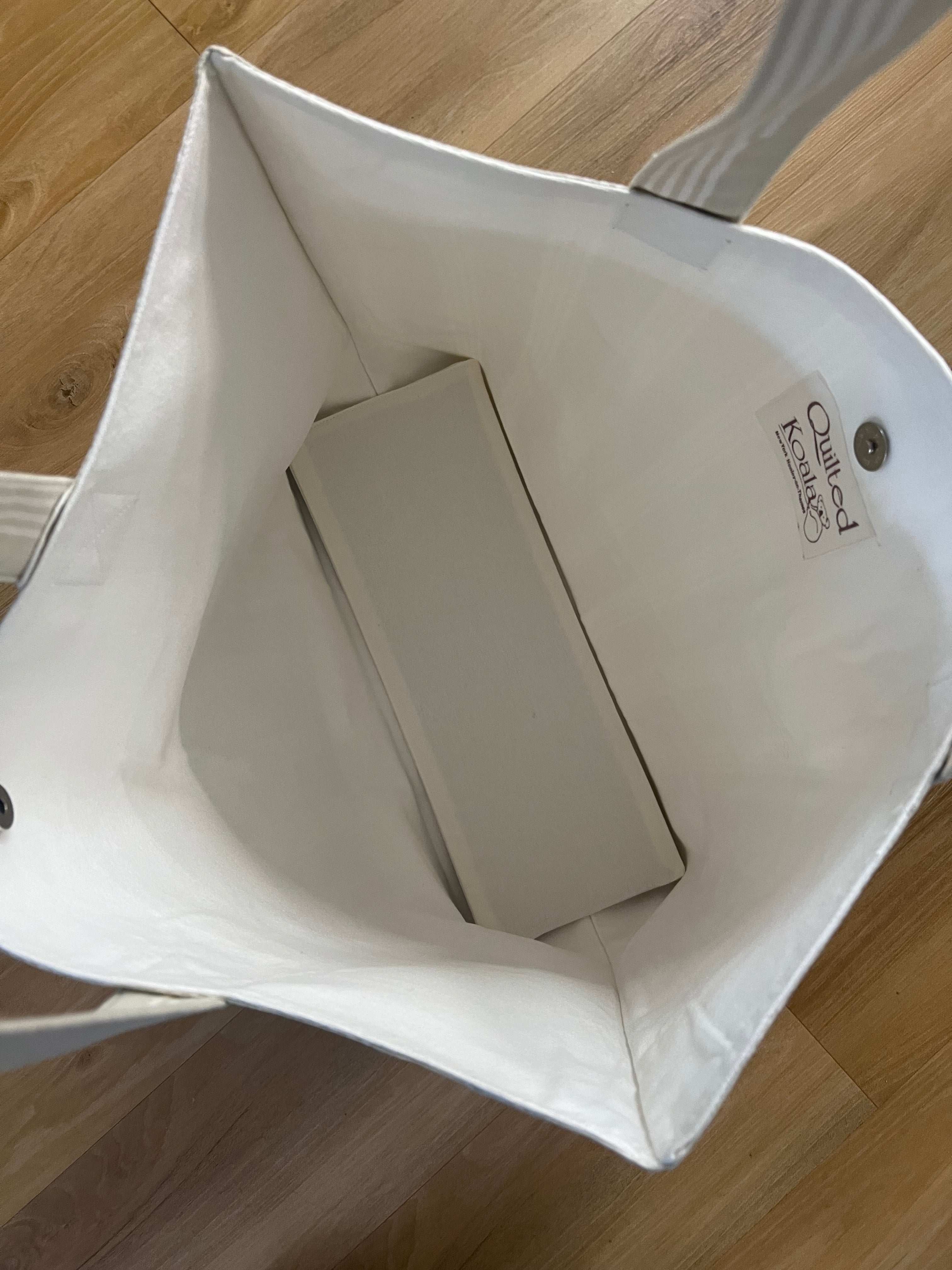 Natural Chelsea Bag with LOVE, HEARTS + PEACE (Pink) NEW! - Quilted Koala