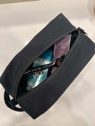 Dopp Bag - Black with Mini Monogram - Quilted Koala