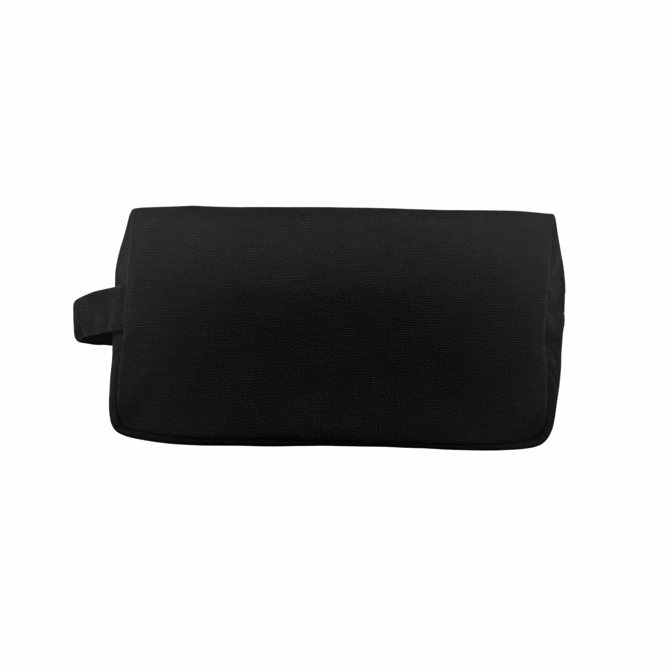 Dopp Bag - Black with Single Letter Monogram - Quilted Koala