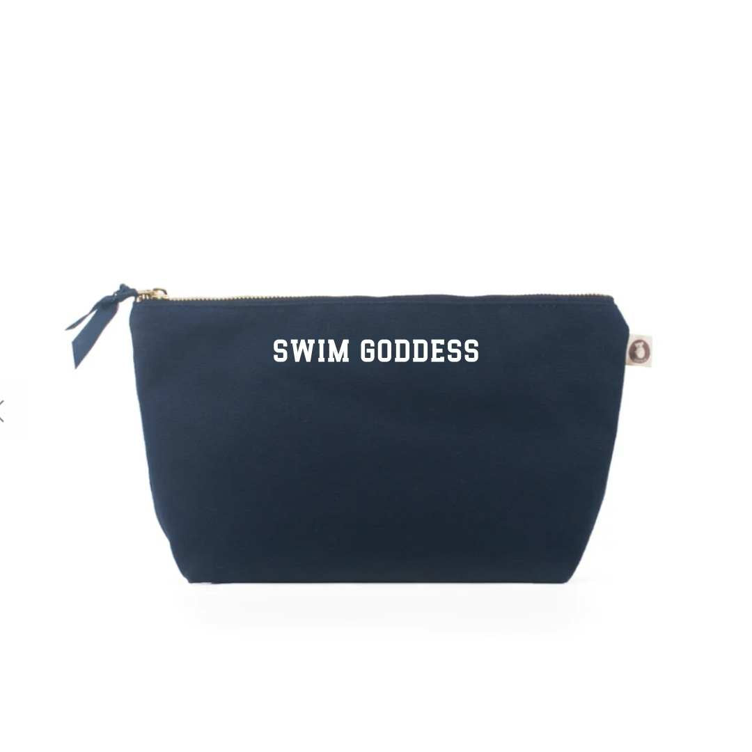 Swim GODDESS -  Navy Makeup Bag - NEW! - Quilted Koala