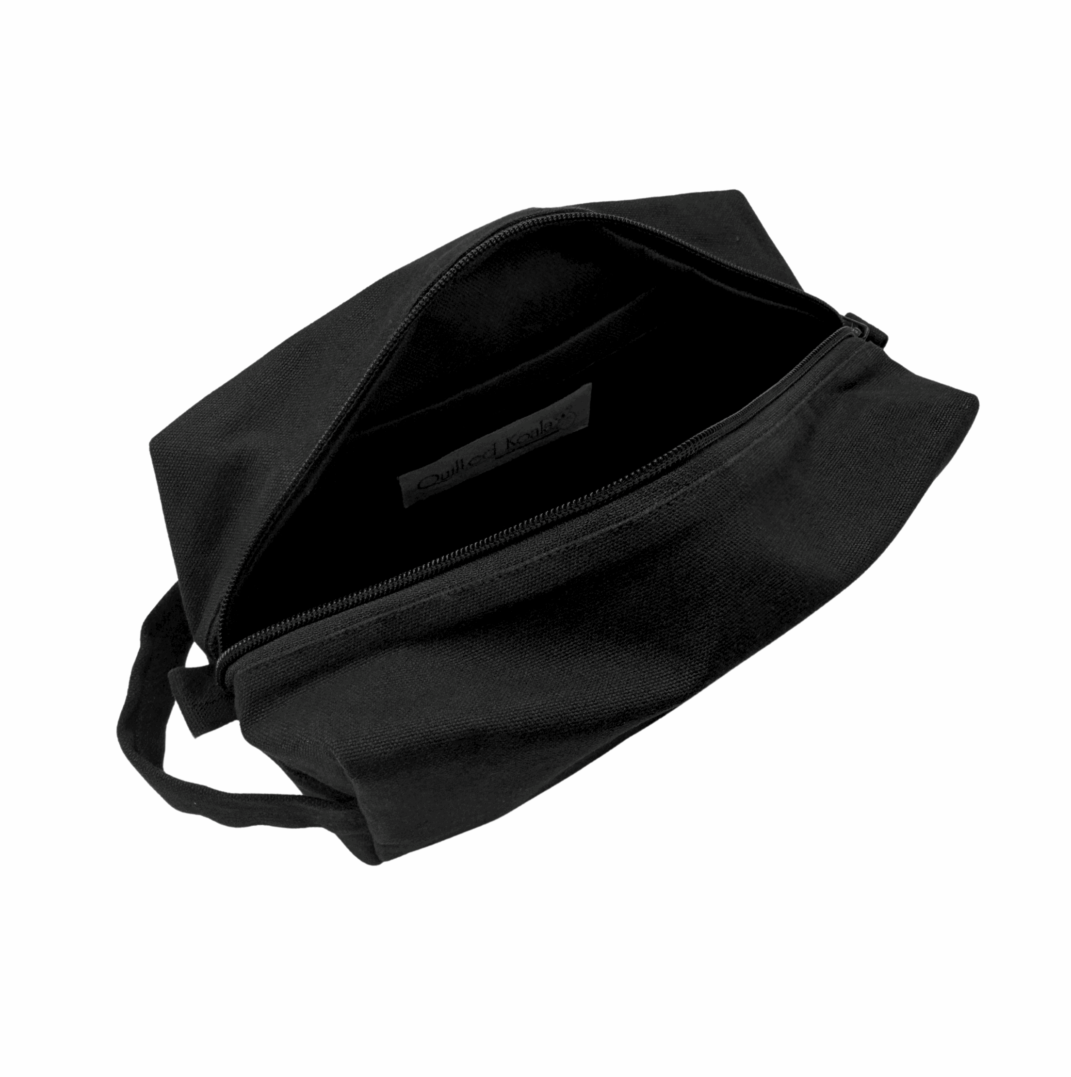 Dopp Bag - Black with Mini Monogram - Quilted Koala