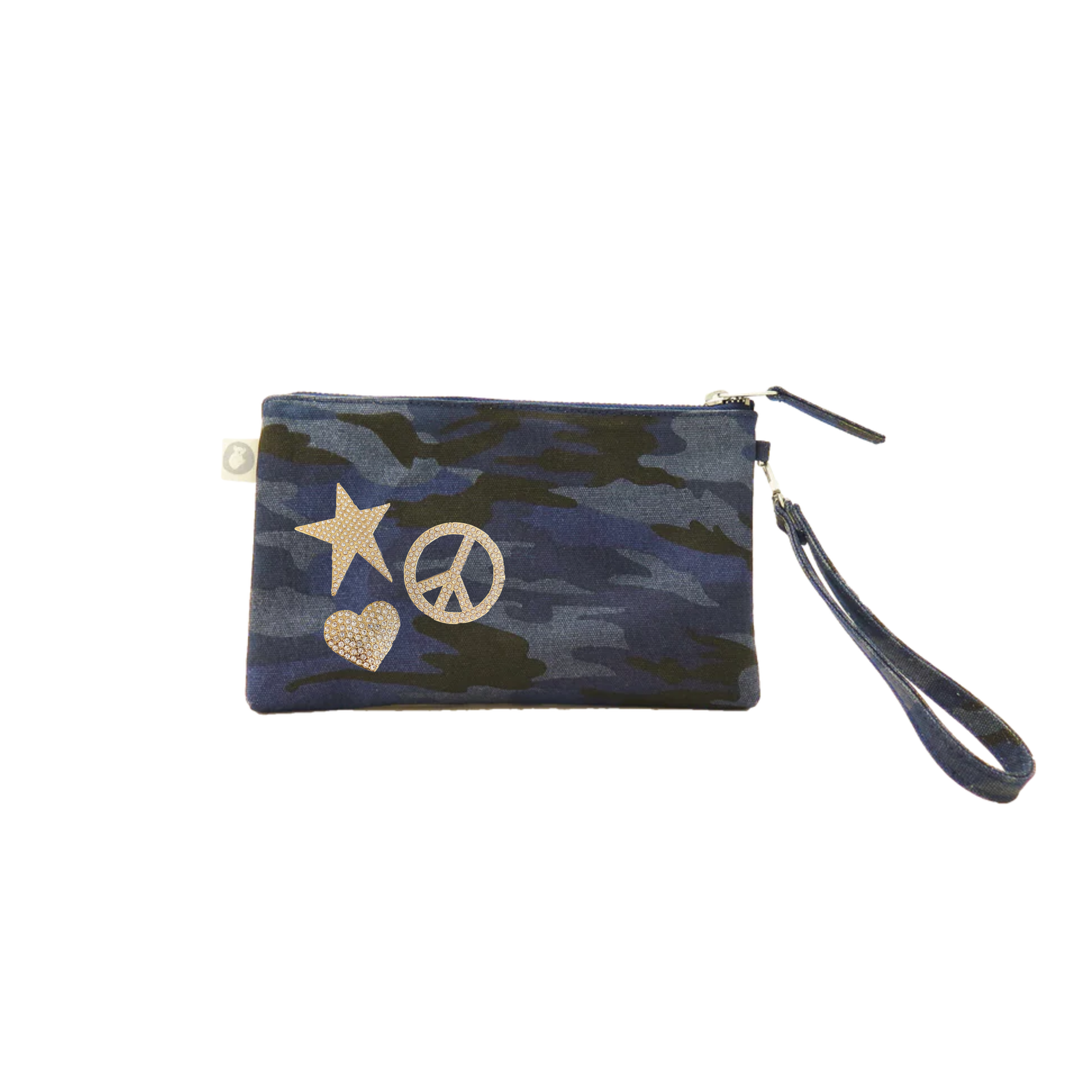 Mini Luxe Clutch Bundle: Blue Camo with FREE Gold Koala Jewelry - Quilted Koala