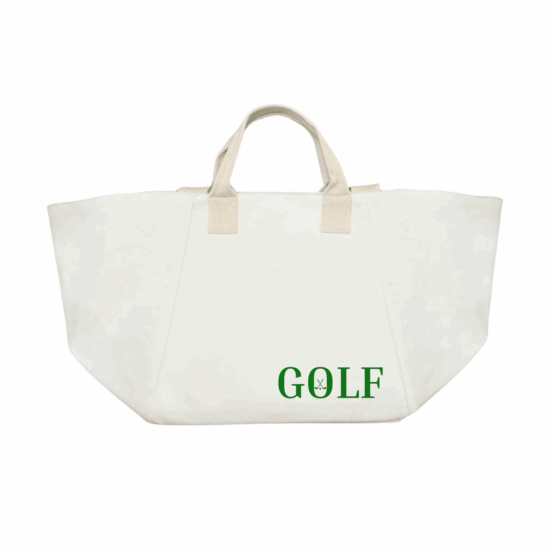 Chelsea Bag Natural with Kelly Green GOLF NEW! - Quilted Koala