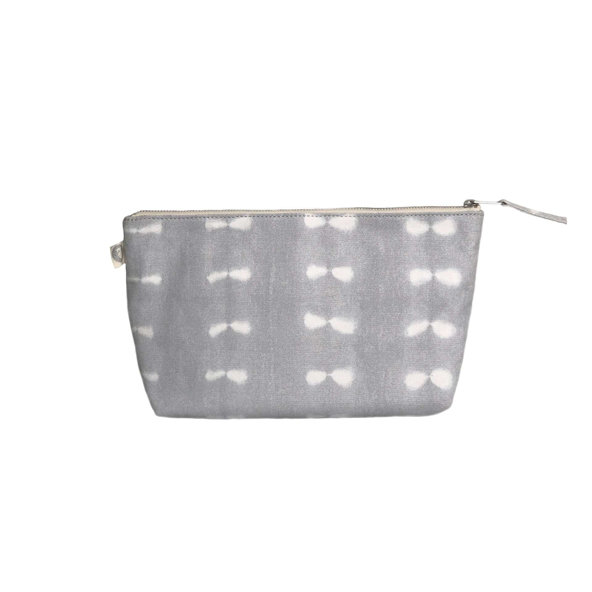 Clutch Bag: Grey Shibori - Quilted Koala
