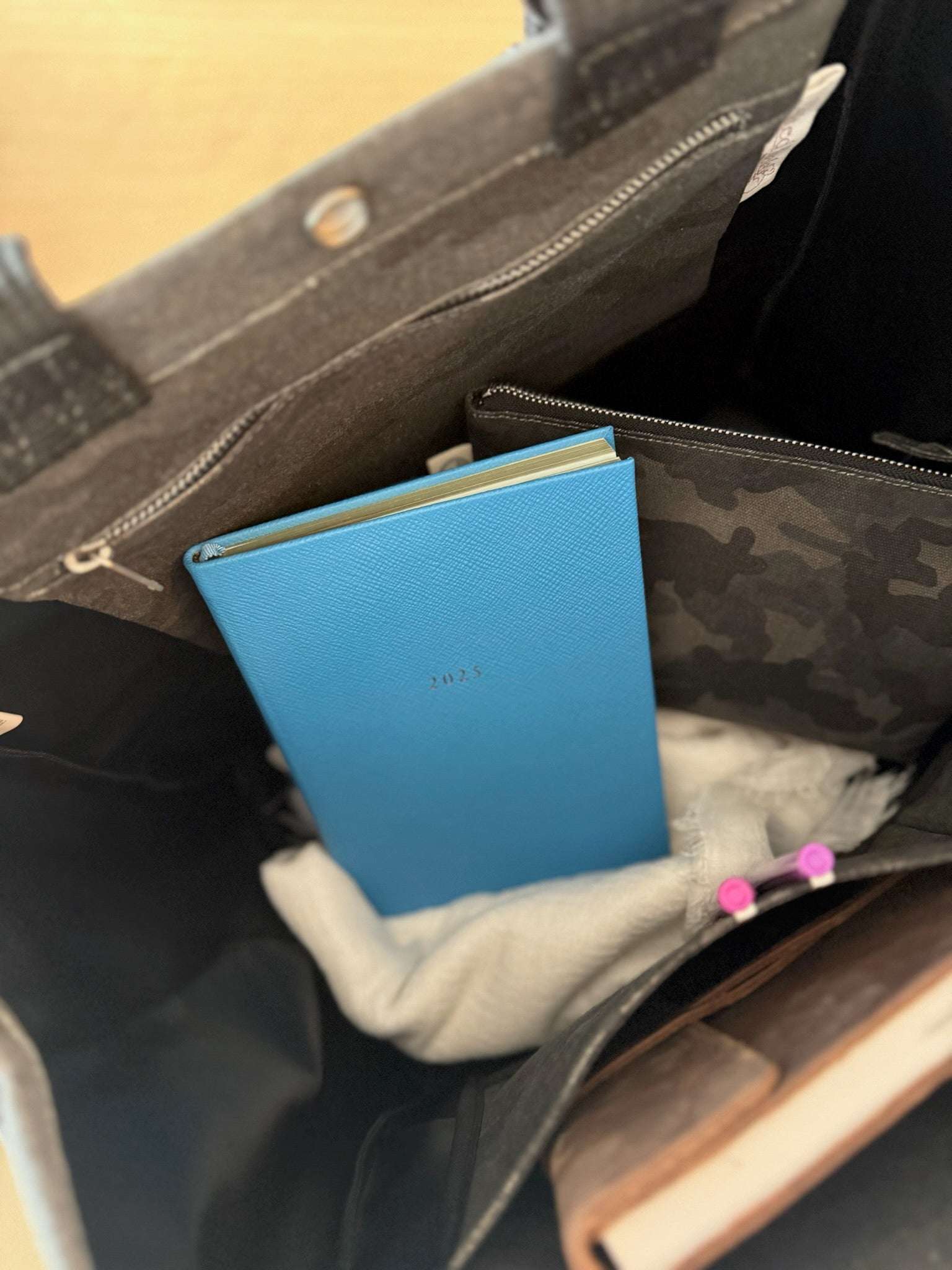 Black Camo Luxe North South Bag Gift Set - CYBER OFFER - Quilted Koala