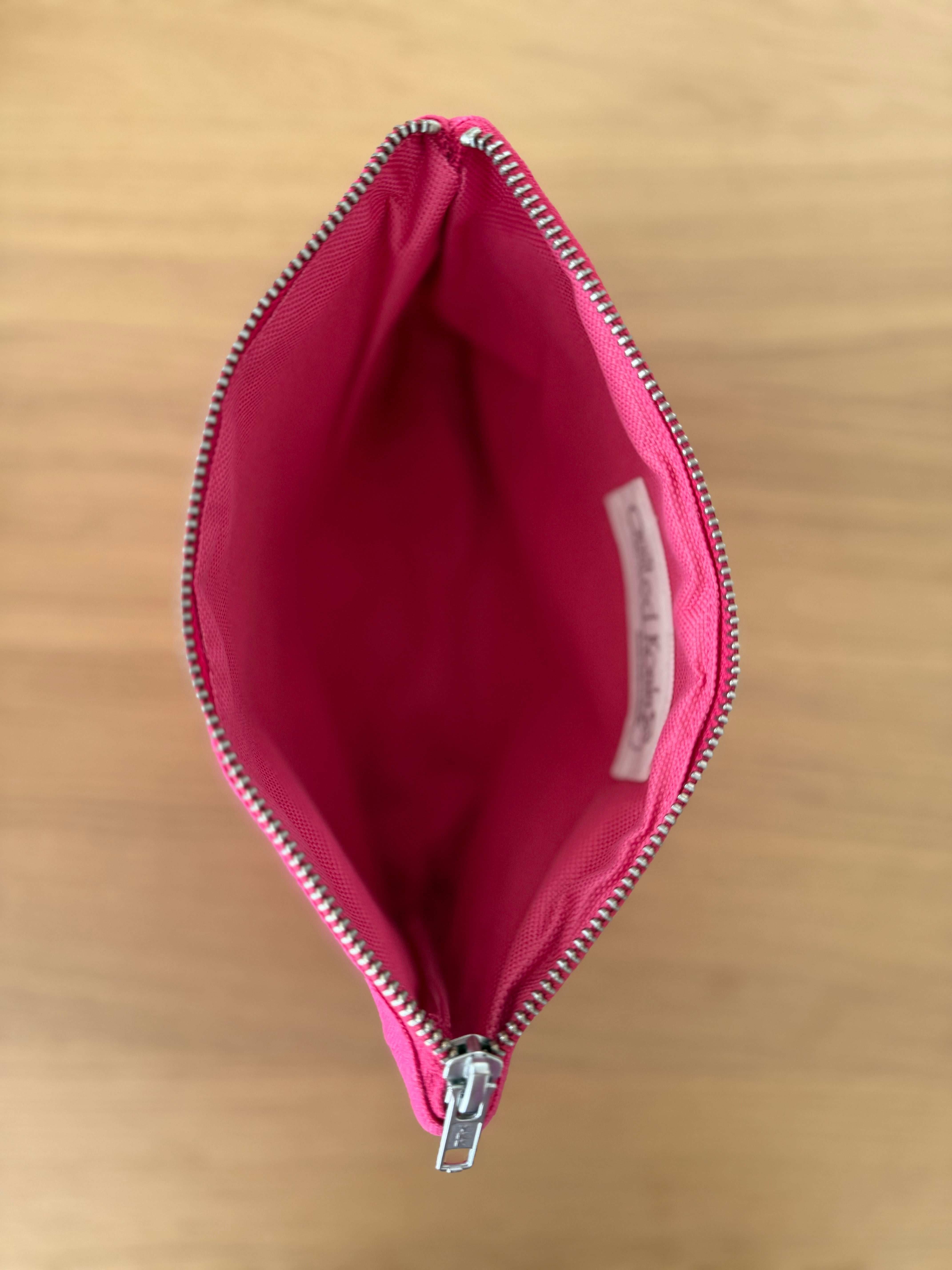 BEST MOM EVER - Happy Pink Stripe Makeup Bag - NEW! - Quilted Koala