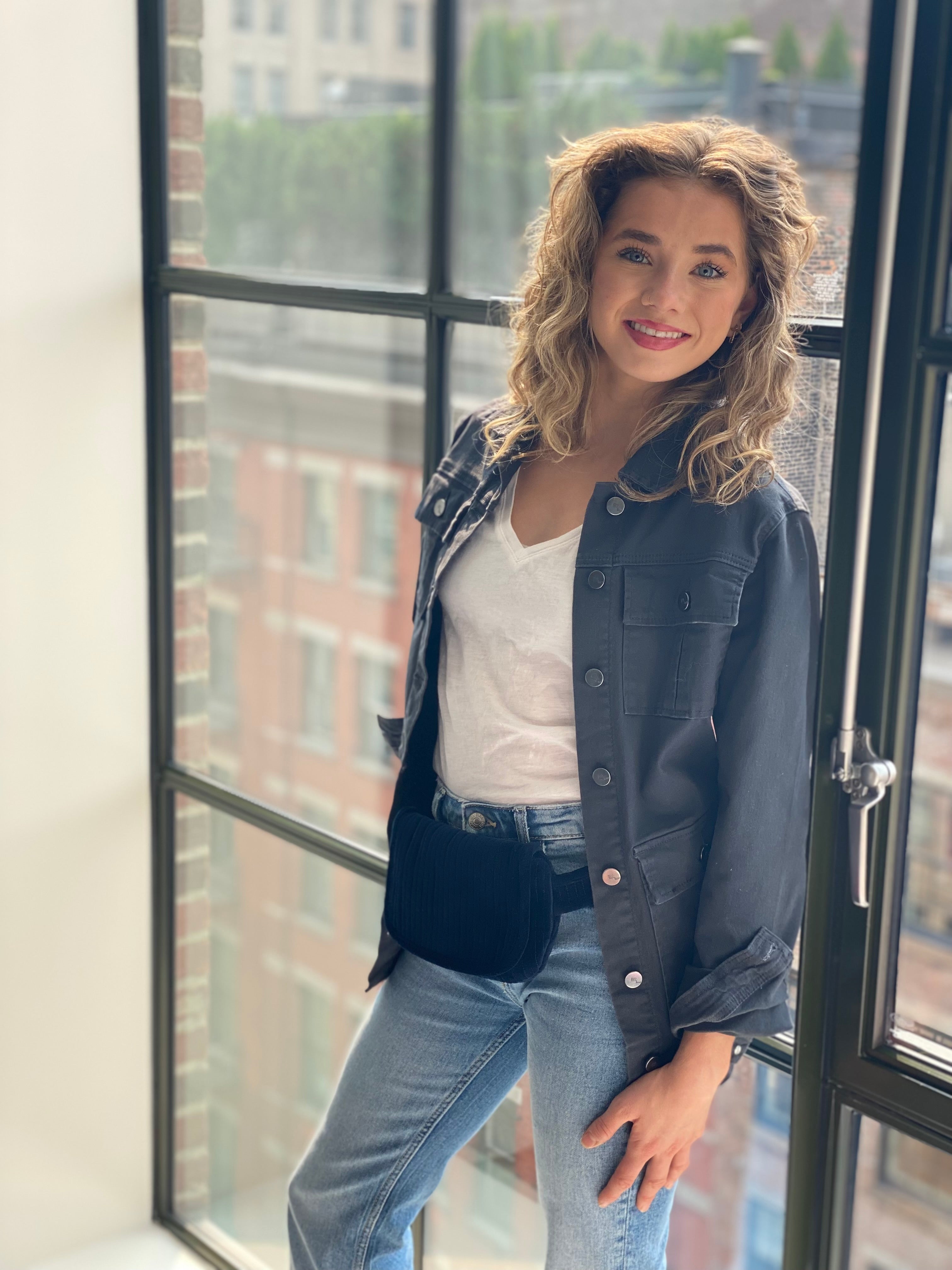 NEW Quilted Velvet Adjustable Belt Bag - Navy - Quilted Koala