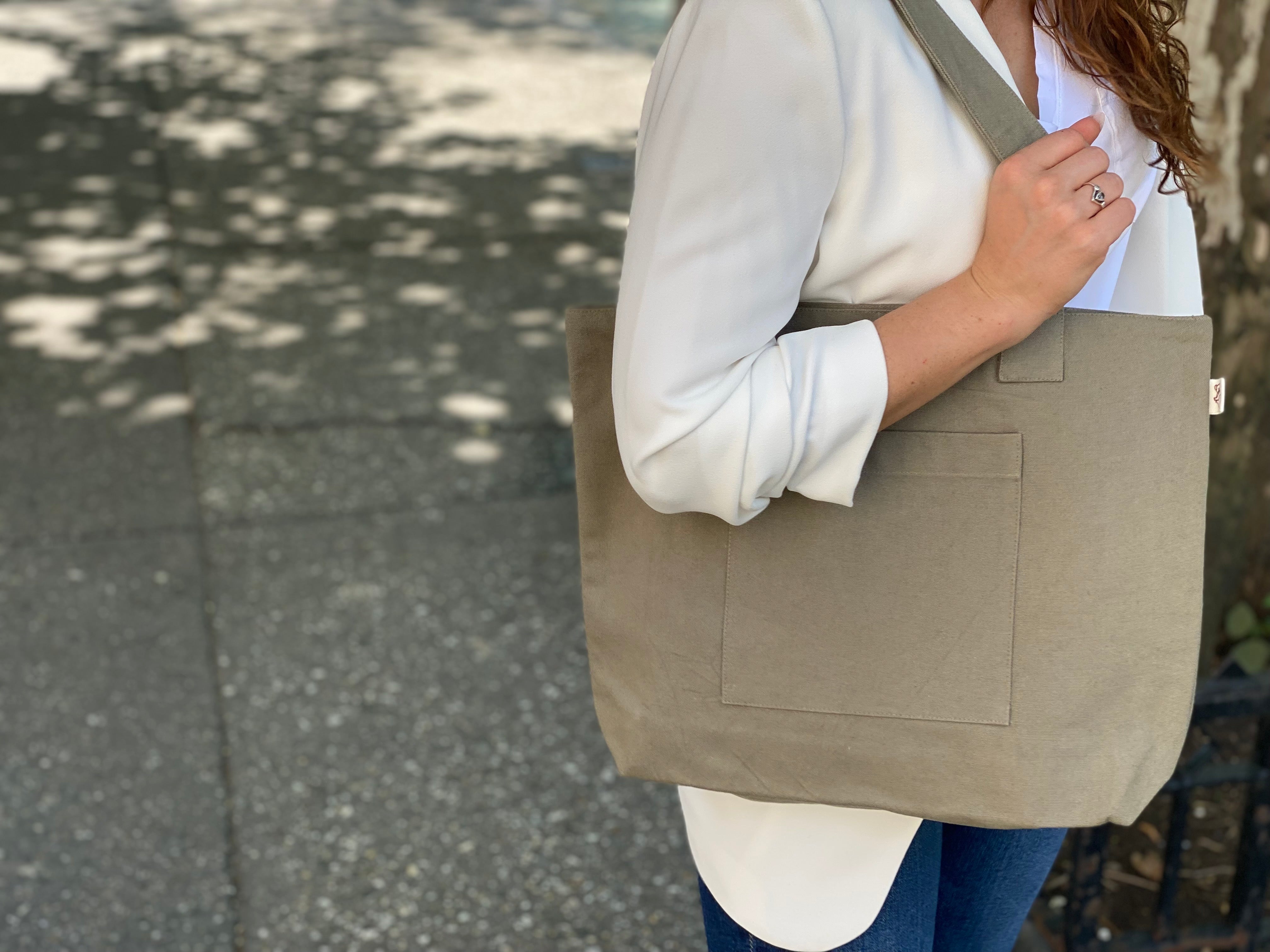 Midi Everything Bag - Olive - Quilted Koala