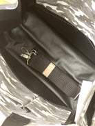Grey Camo Luxe North South Bag + FREE Bordeaux Tassel + FREE Silver Charm +FREE Navy/Wine Geo Strap - Quilted Koala