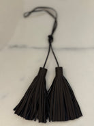 NEW! KOALA TASSEL - MOCHA Vegan Leather - Quilted Koala