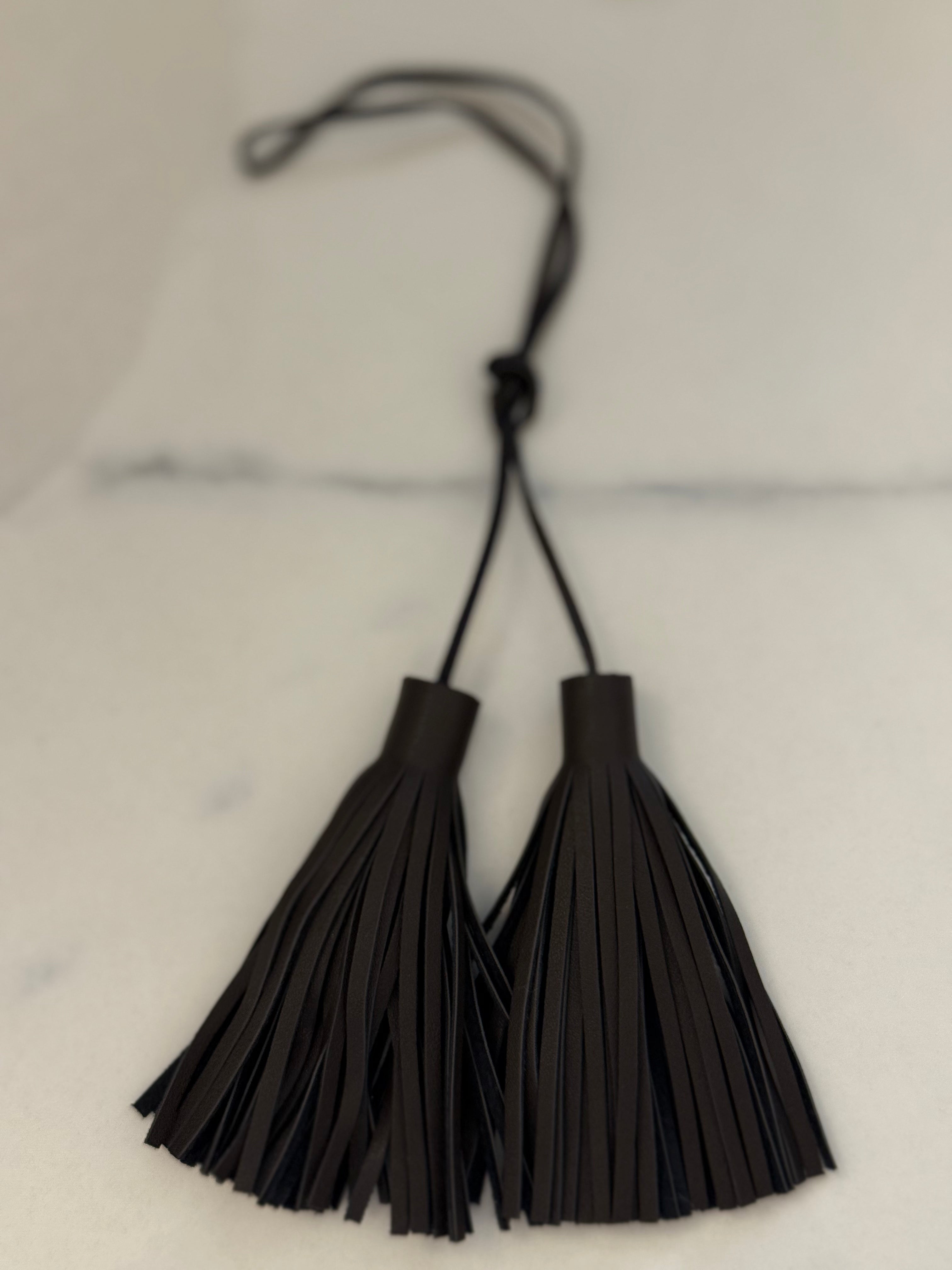 NEW! KOALA TASSEL - MOCHA Vegan Leather - Quilted Koala