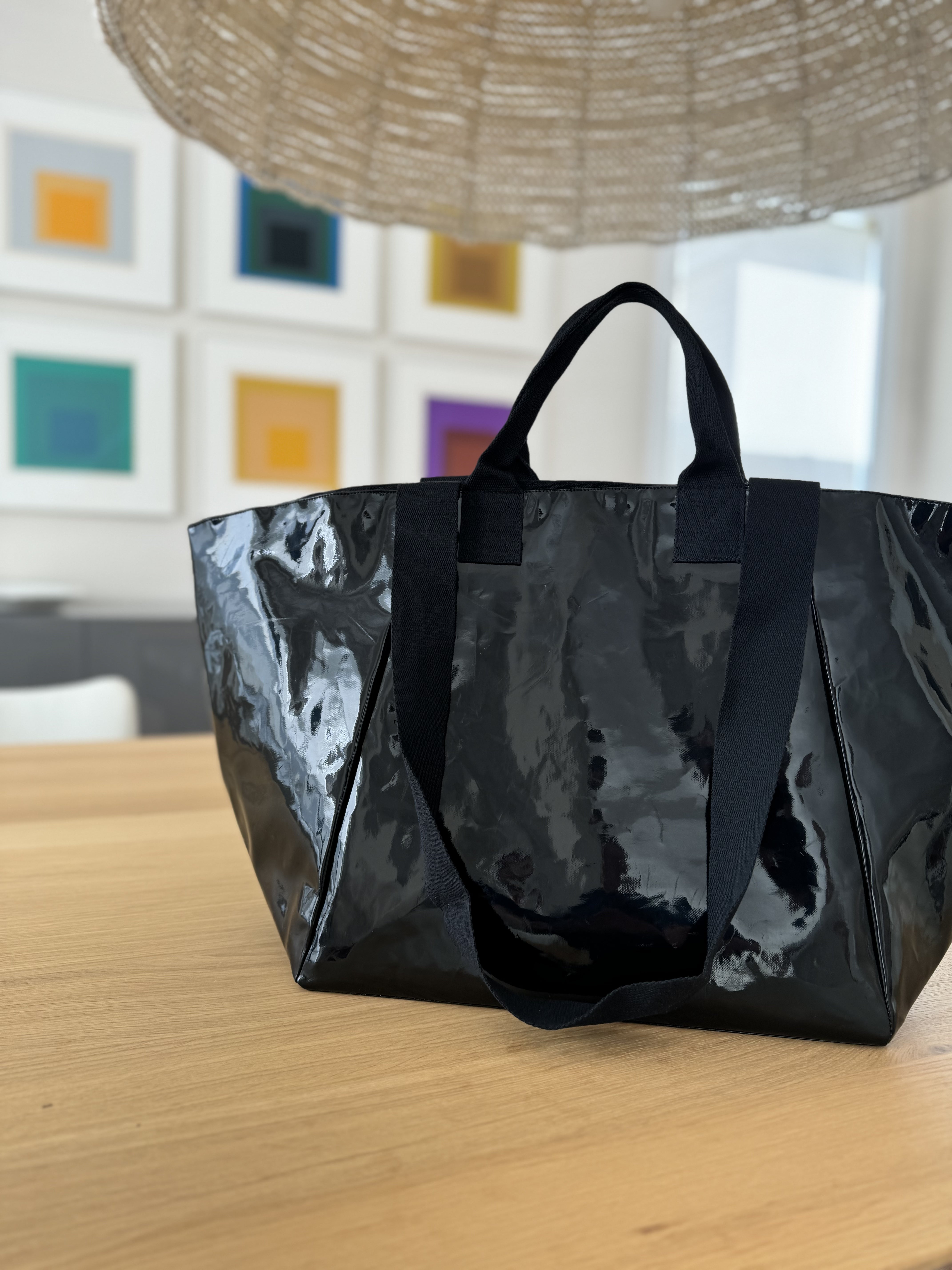 Chelsea Bag - Metallic Black - Quilted Koala