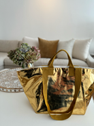 Chelsea Bag - Metallic Gold - Quilted Koala