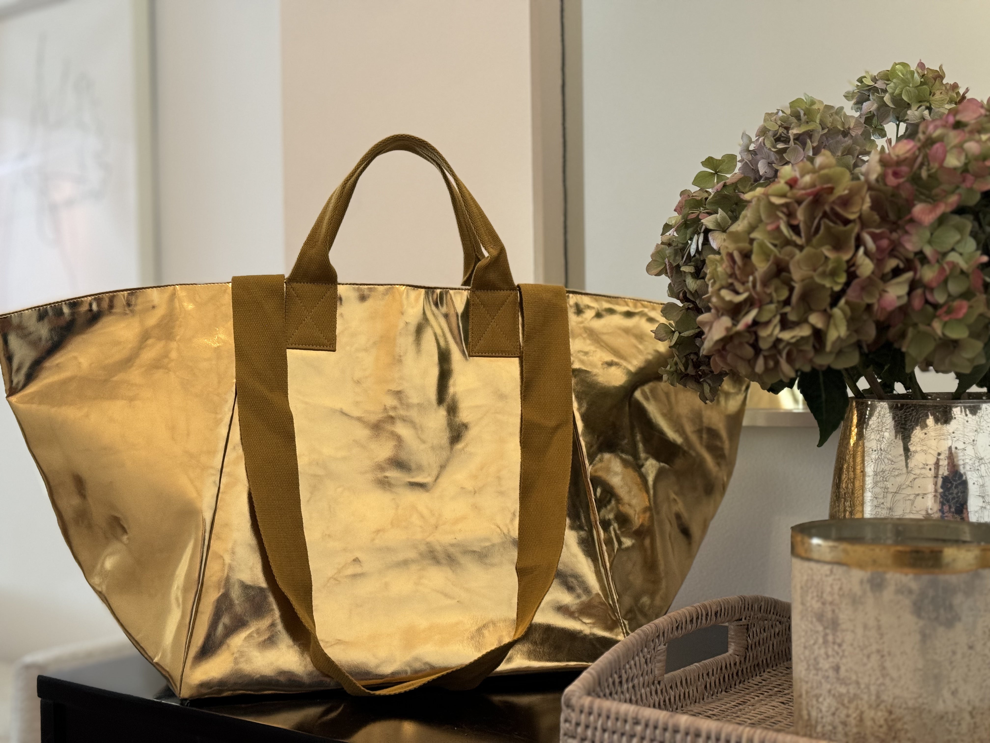 Chelsea Bag - Metallic Gold - Quilted Koala