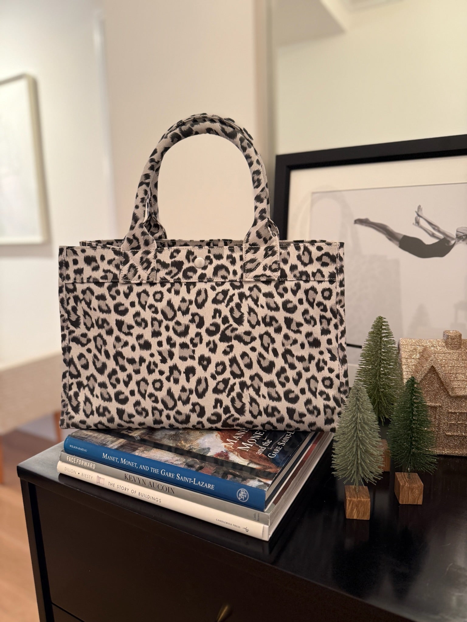 SPECIAL! Leopard Midi East West Crossbody + FREE Leopard Clutch - Quilted Koala