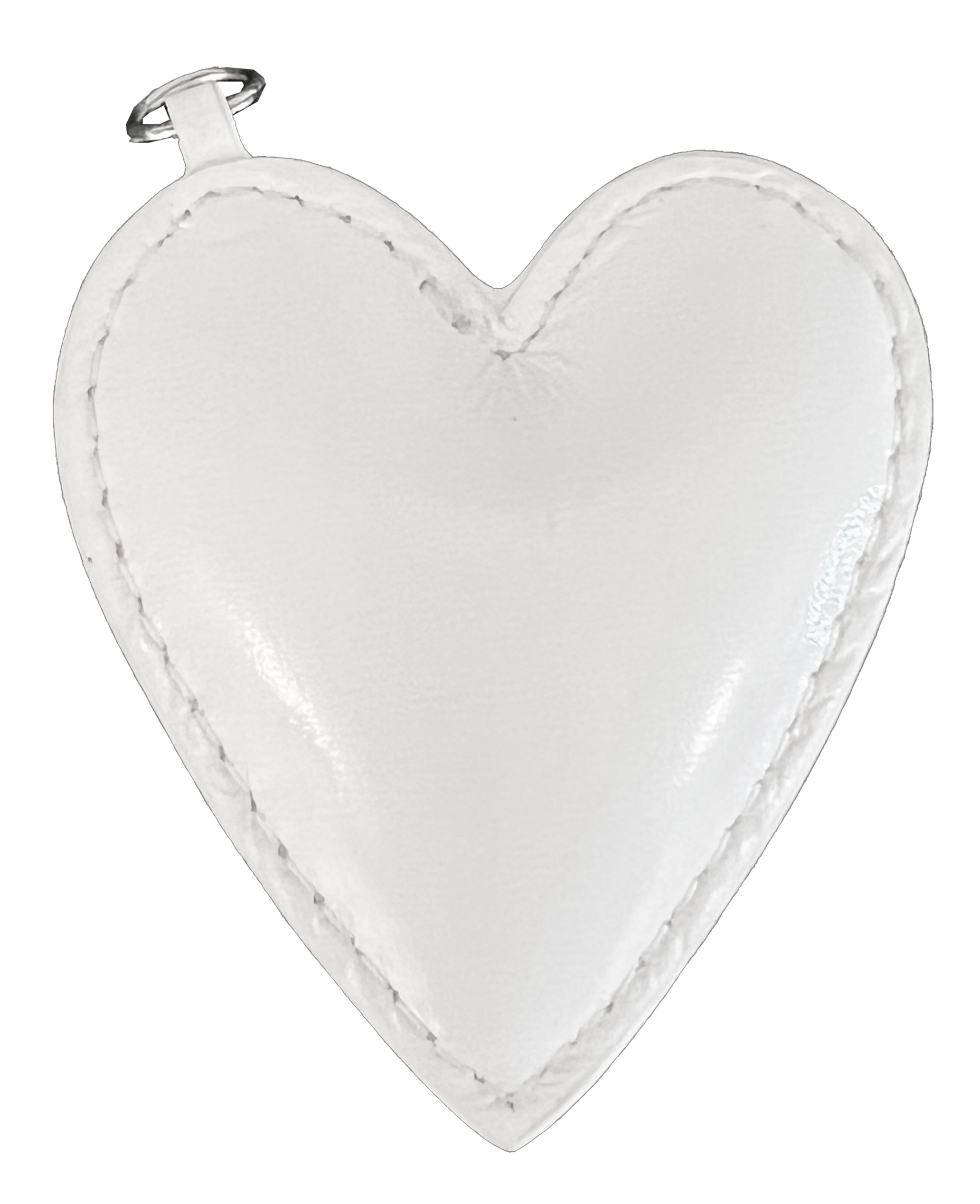 Koala Charms- White Heart - Quilted Koala