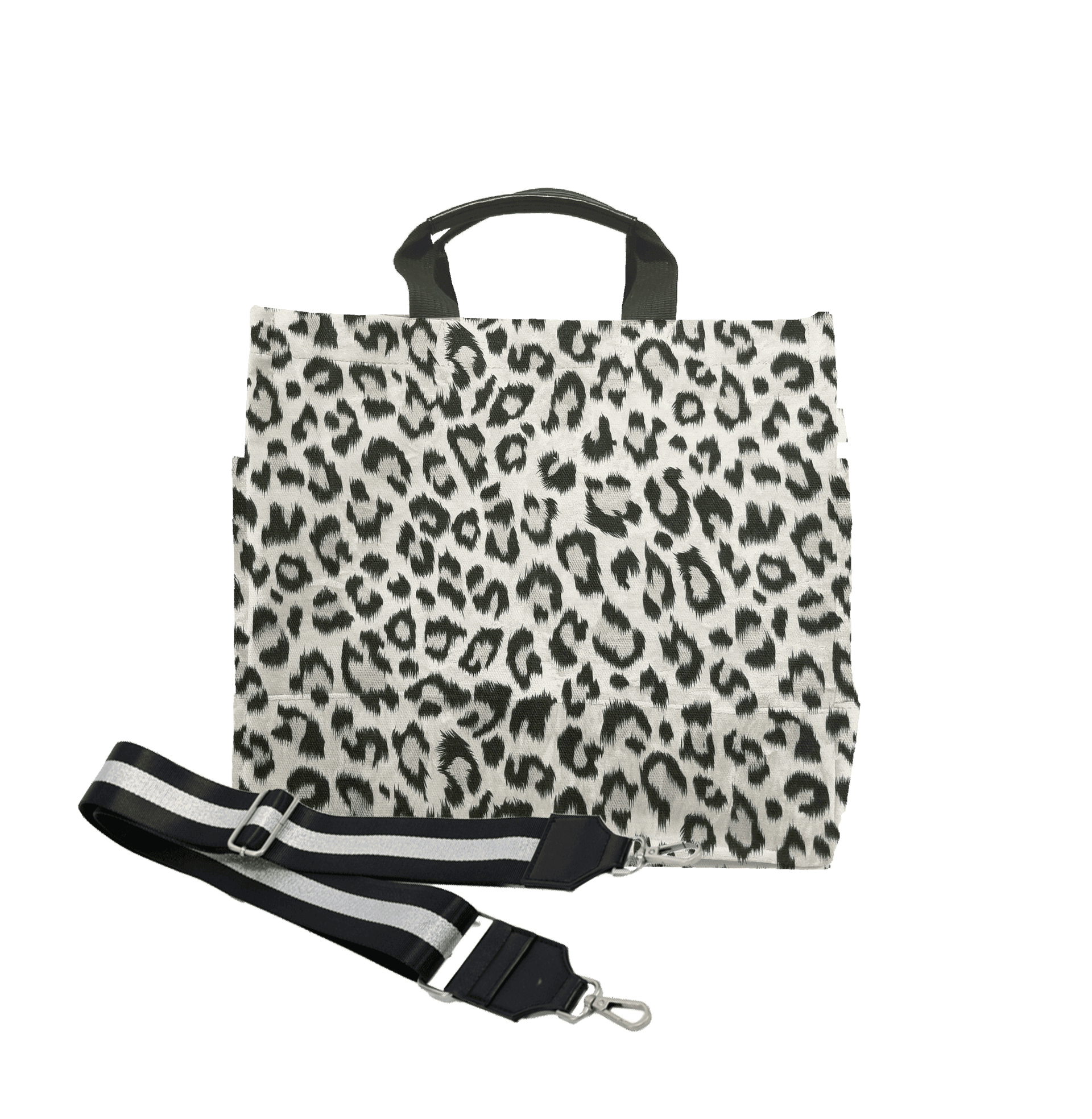 Color Stripes: Leopard North South Bag - Quilted Koala