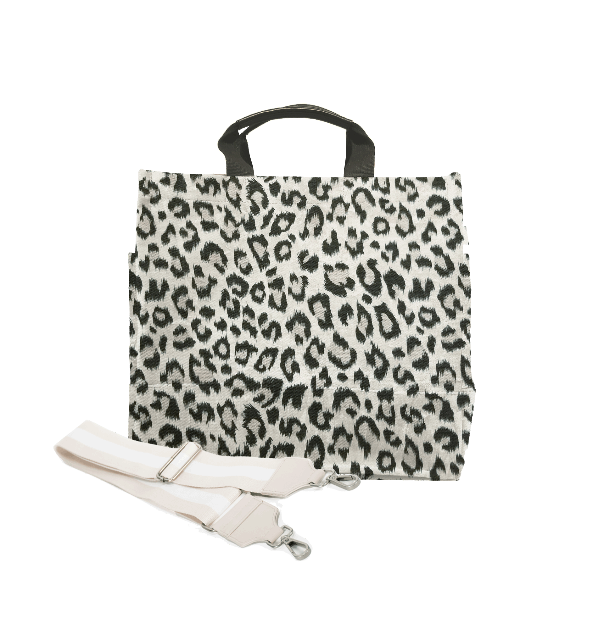 Color Stripes: Leopard North South Bag - Quilted Koala