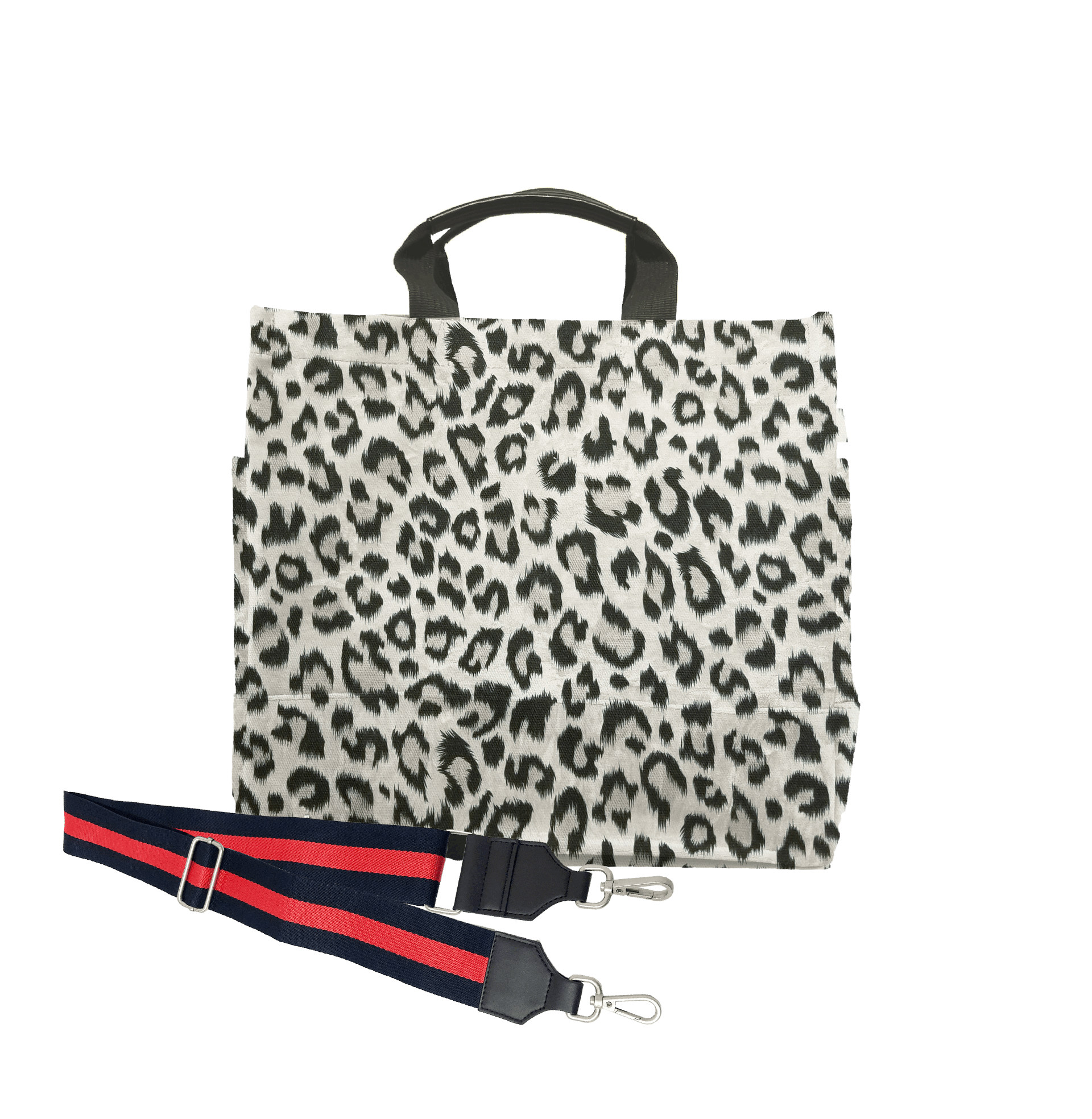 Color Stripes: Leopard North South Bag - Quilted Koala