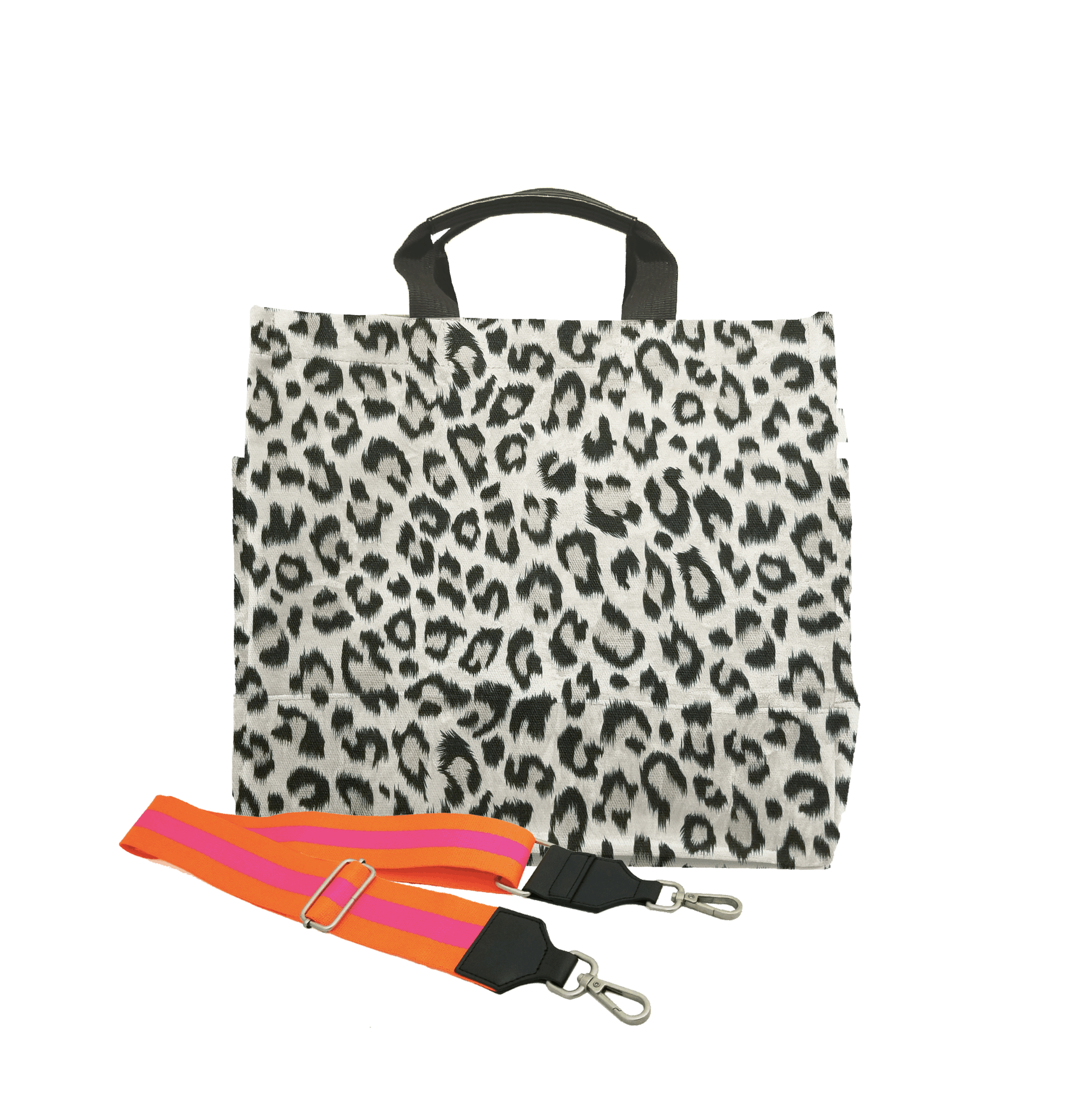 Color Stripes: Leopard North South Bag - Quilted Koala