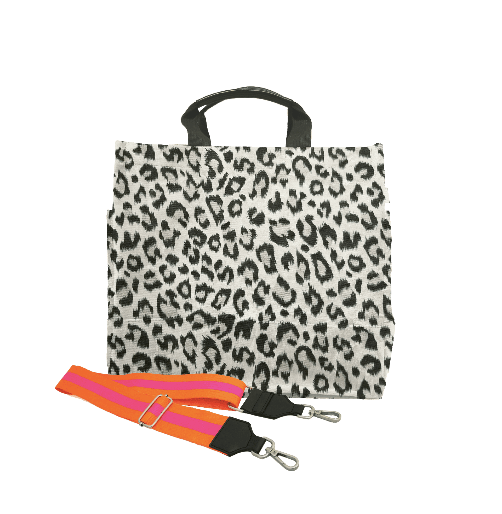 Color Stripes: Leopard North South Bag - Quilted Koala