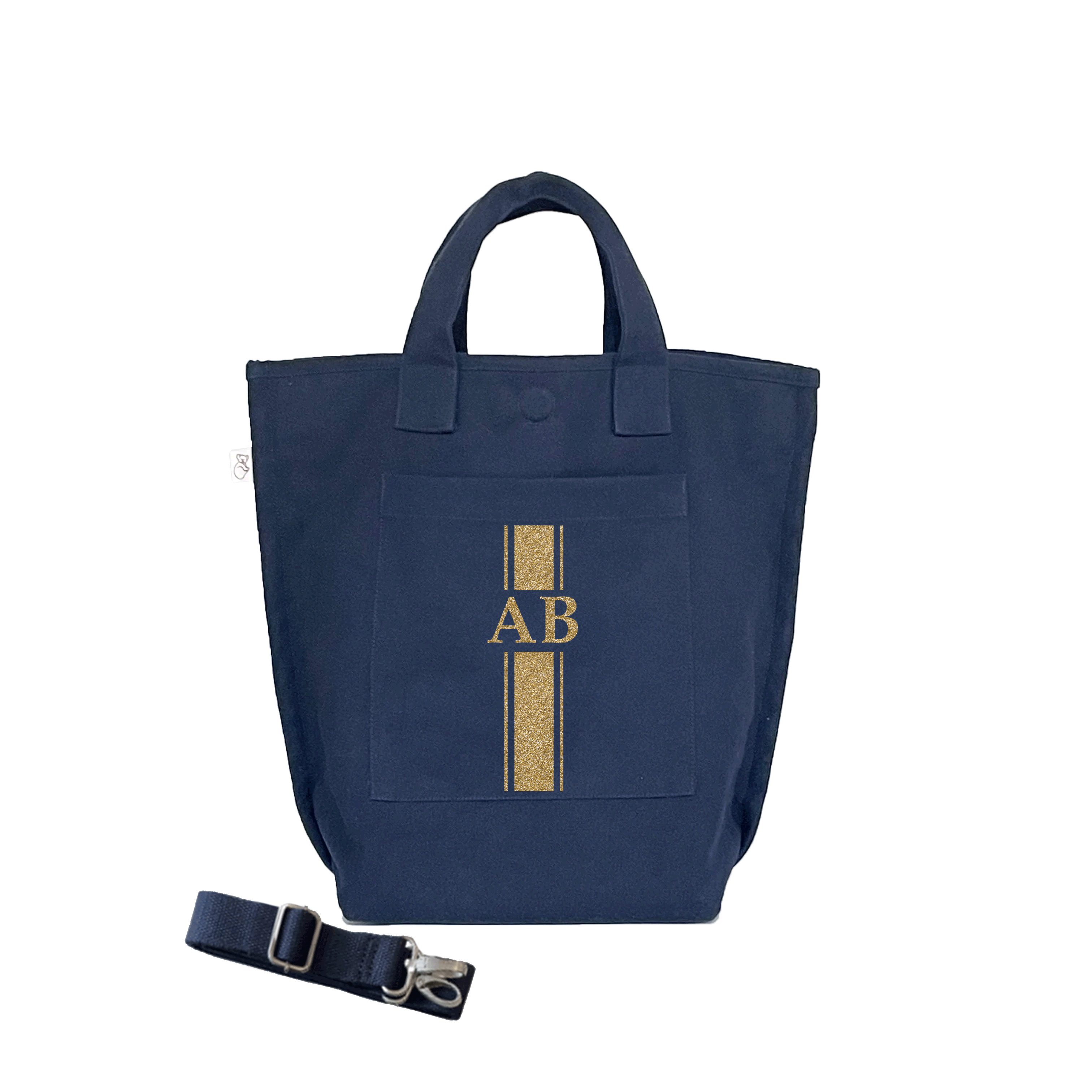 NEW! Monogram Stripe Soho Crossbody Bag - Navy - Quilted Koala