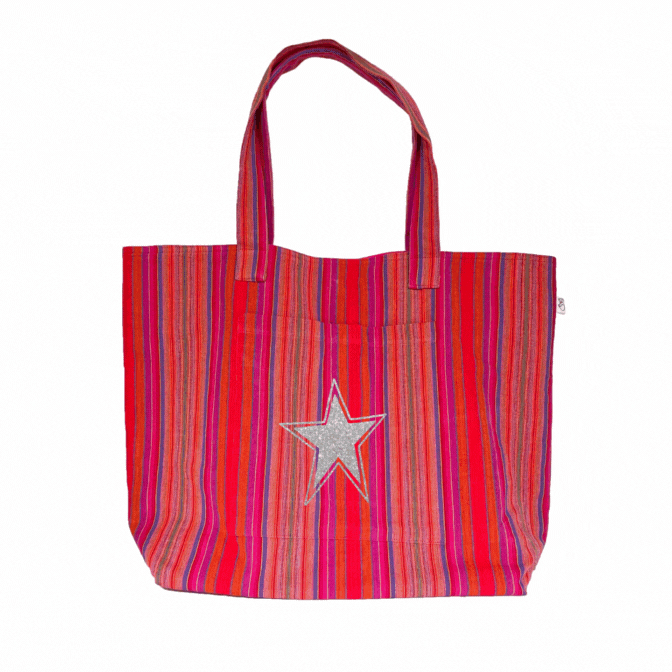 Everything Bag Happy PINK Stripe - Quilted Koala