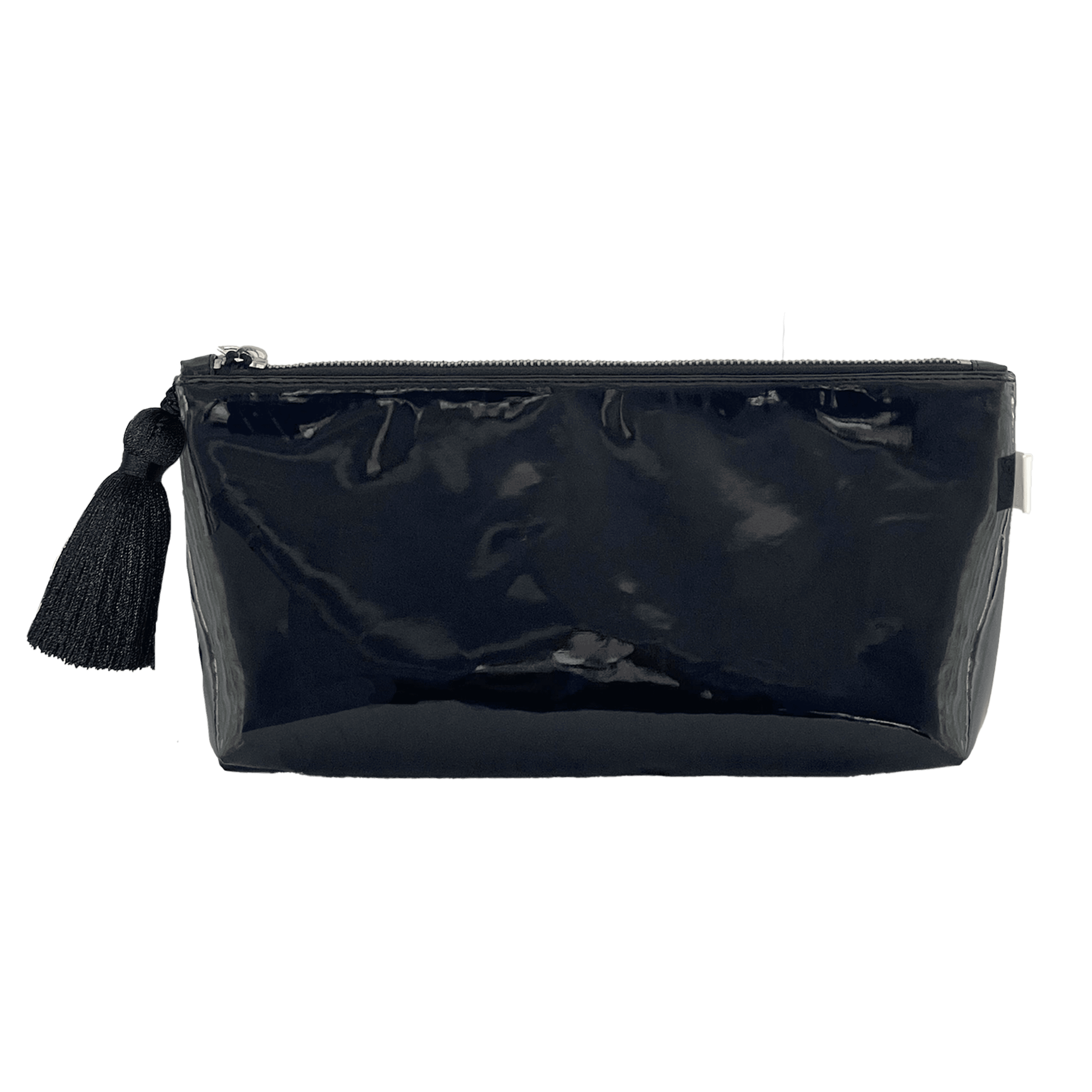 Black Metallic Hold Me Clutch - Quilted Koala