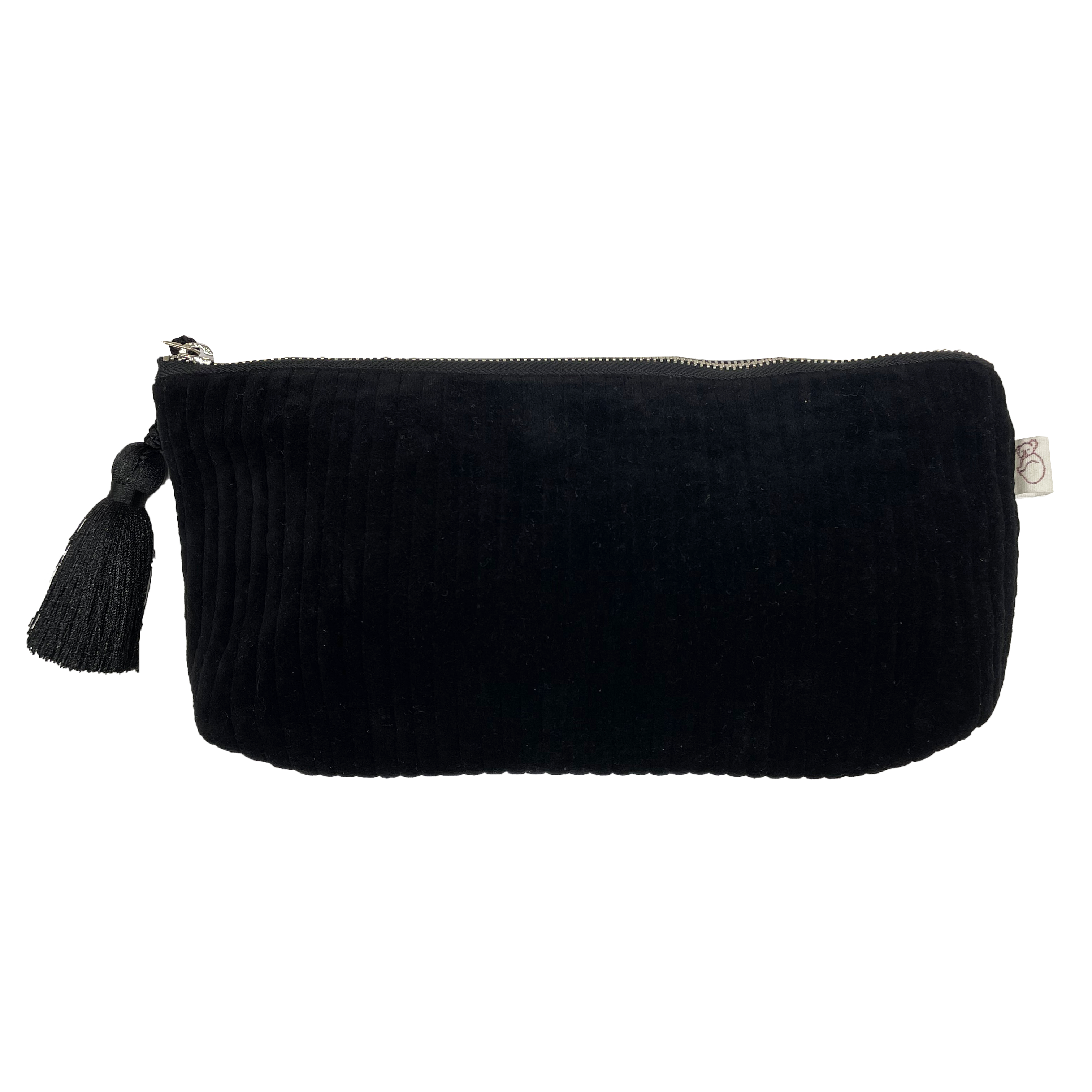 Quilted Velvet Hold Me Clutch - Black - Quilted Koala