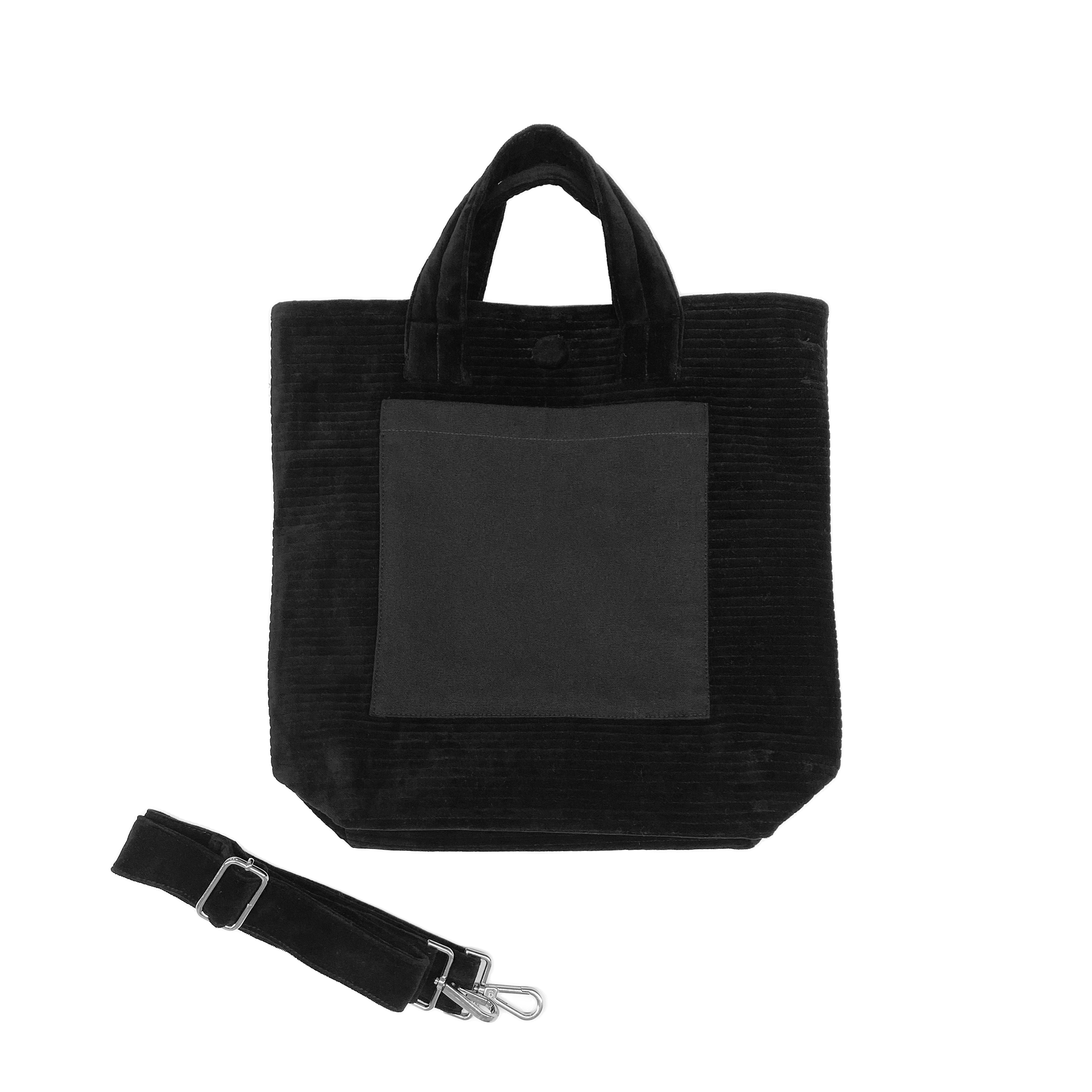 NEW! Quilted Velvet Soho Crossbody Bag - Black - Quilted Koala