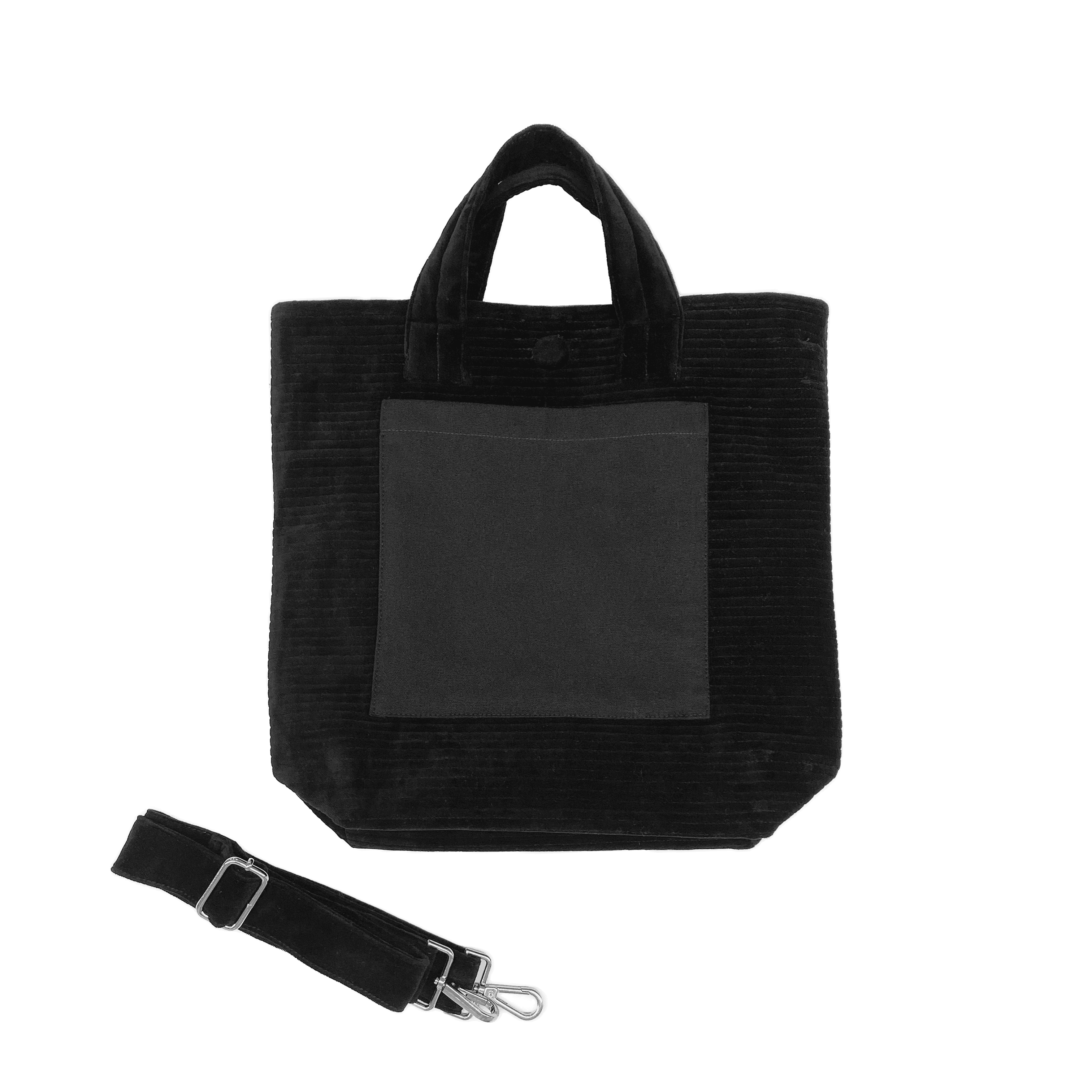 NEW! Quilted Velvet Soho Crossbody Bag - Black - Quilted Koala