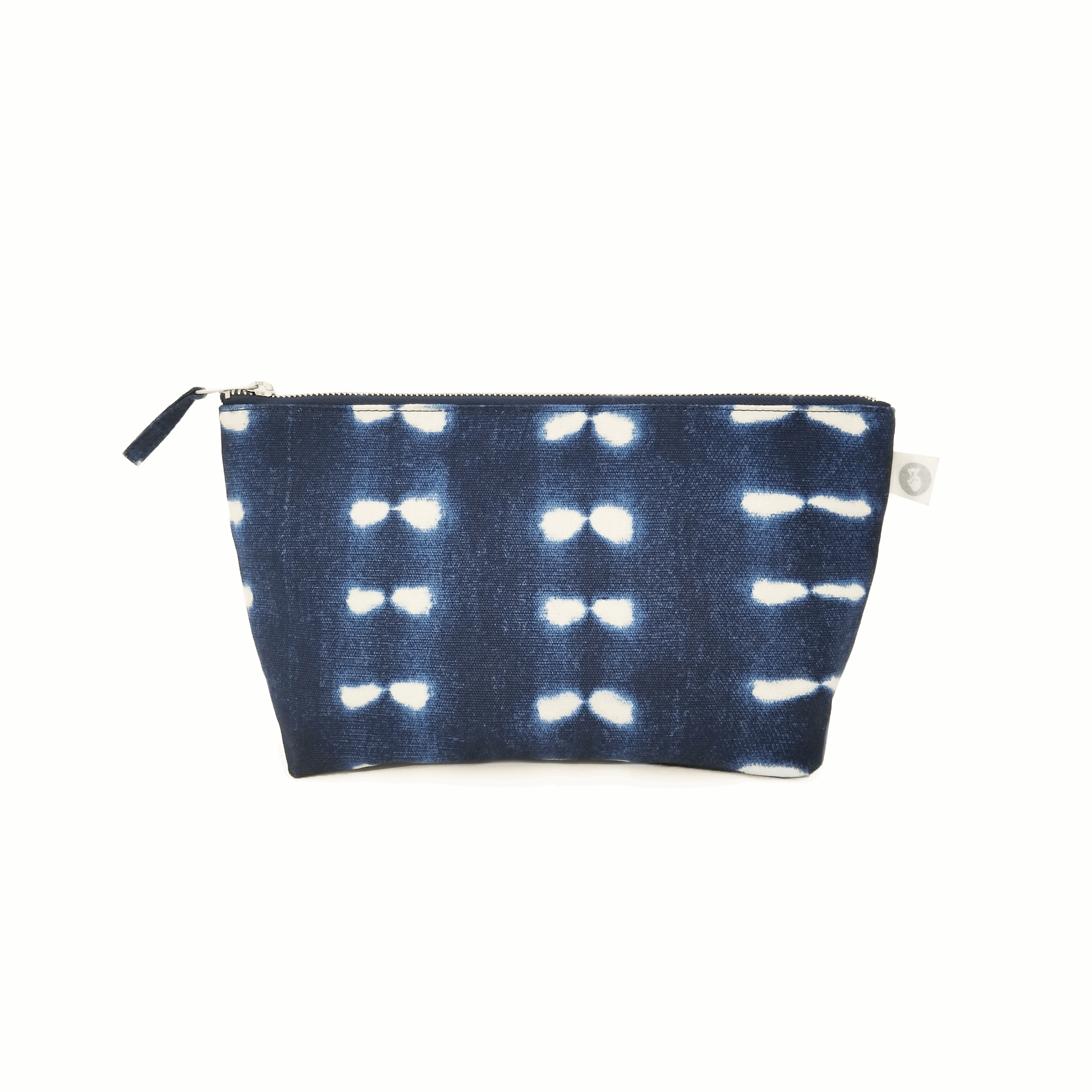Clutch Bag: Blue Shibori - Quilted Koala