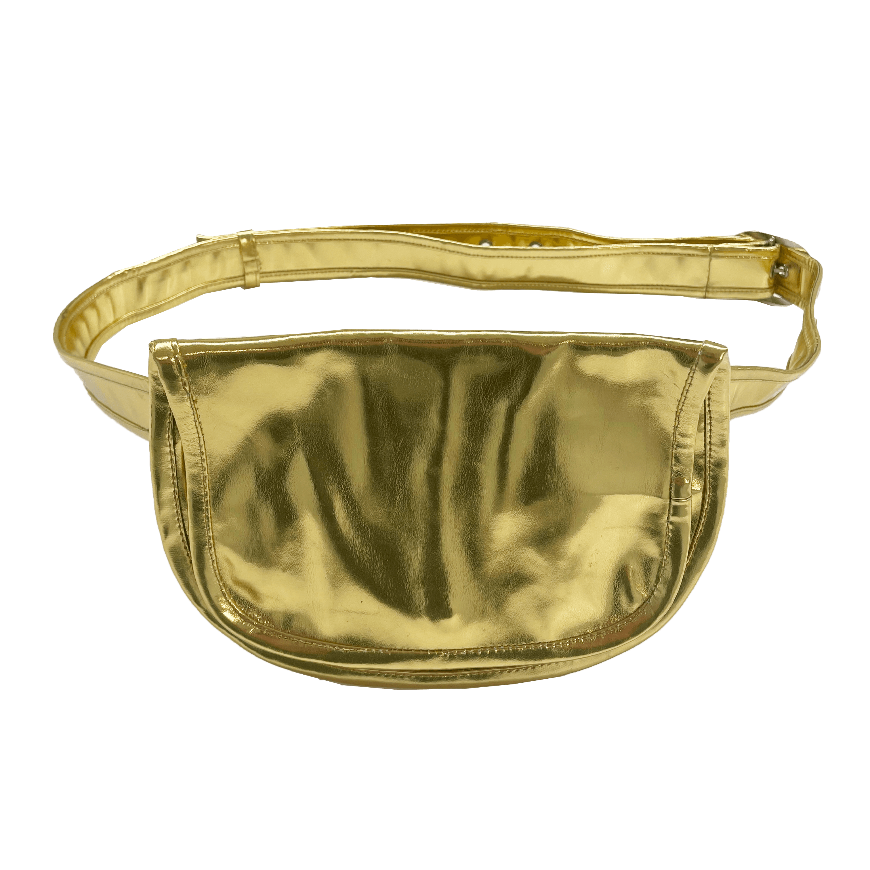 Gold Metallic Adjustable Belt Bag - Quilted Koala
