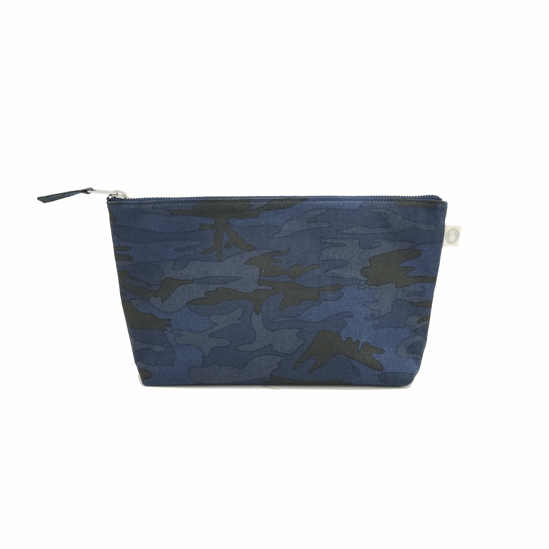 Clutch Bag: Dark Blue Camouflage - Quilted Koala