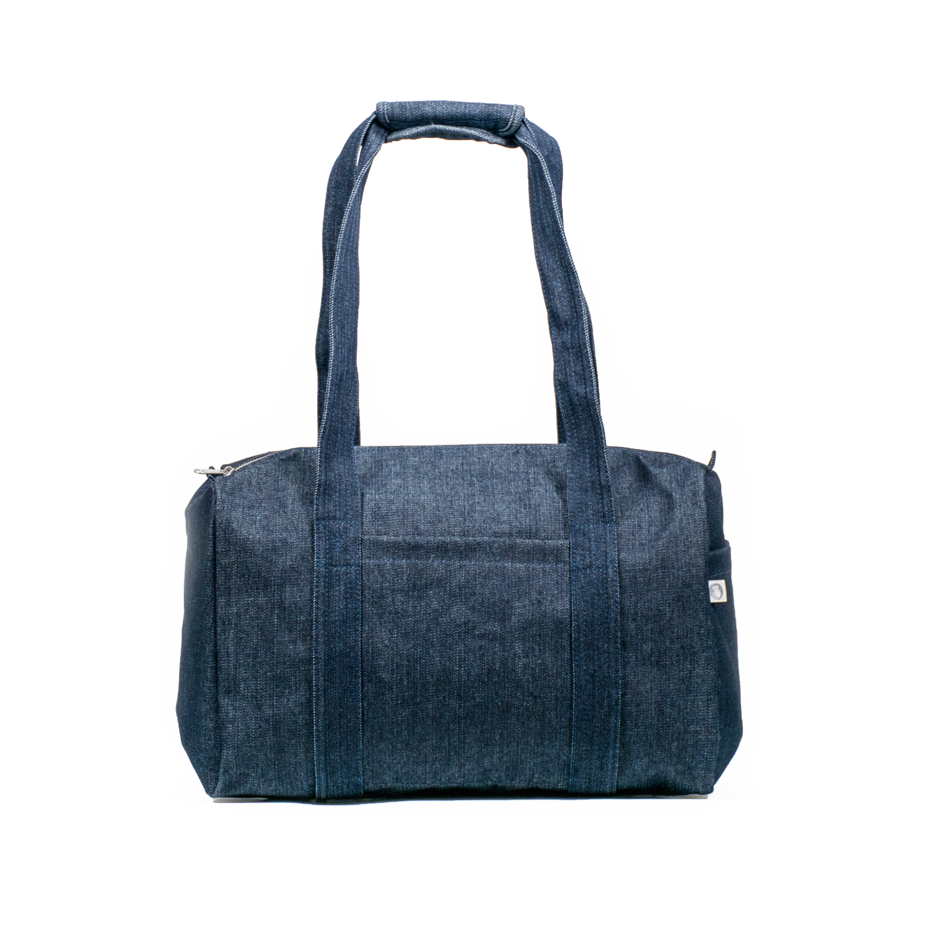 Small Denim Duffel: Monogram - Quilted Koala
