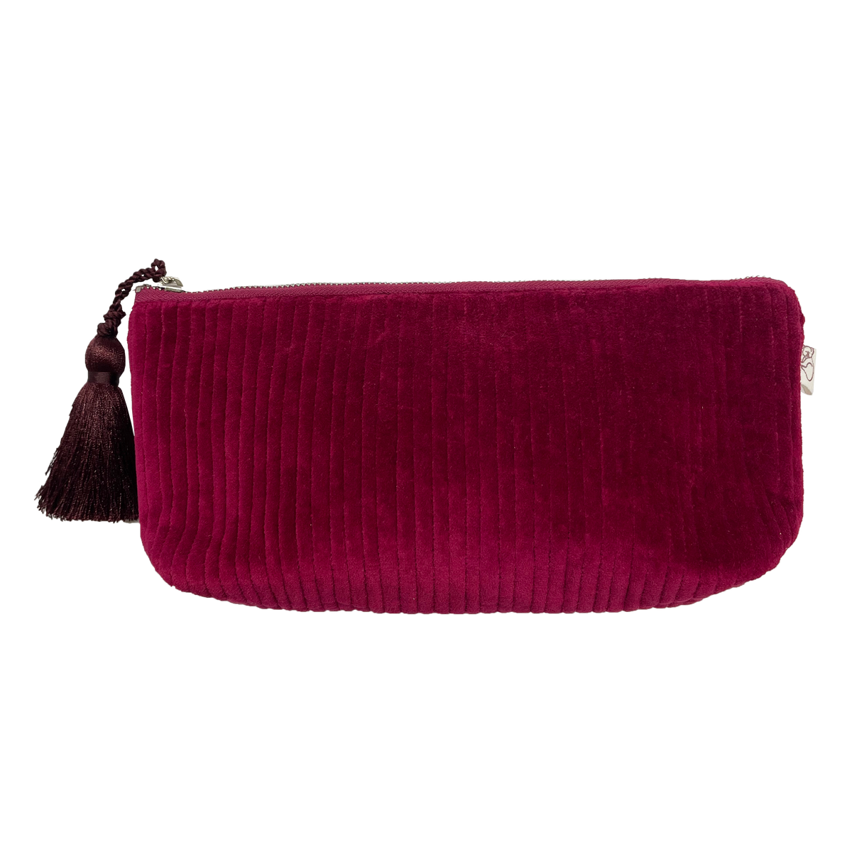 Quilted koala Petal Pink Crushed Velvet online Mini Clutch Bag