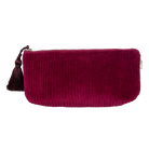 Quilted Velvet Hold Me Clutch - Bordeaux - Quilted Koala