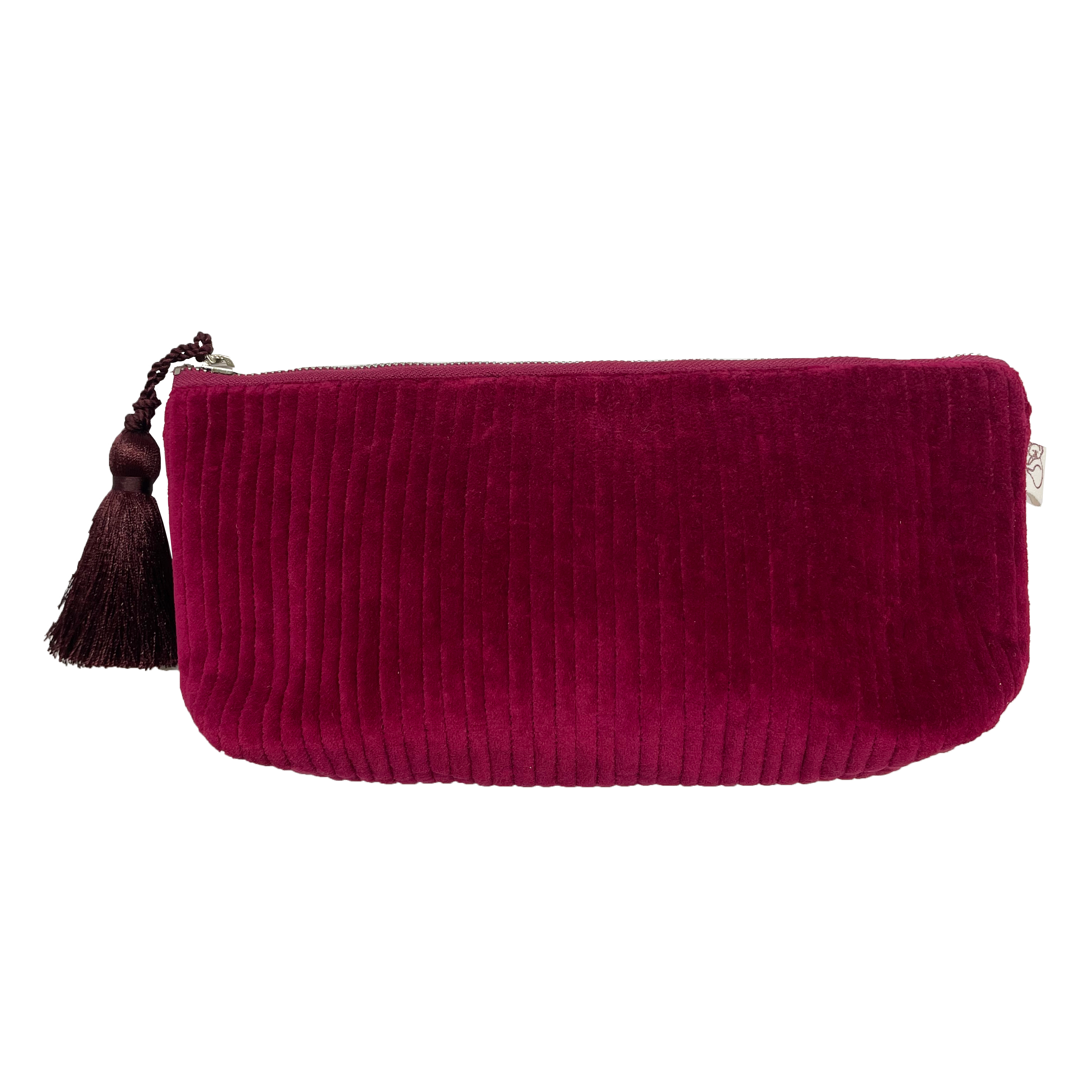 Quilted Velvet Hold Me Clutch - Bordeaux - Quilted Koala