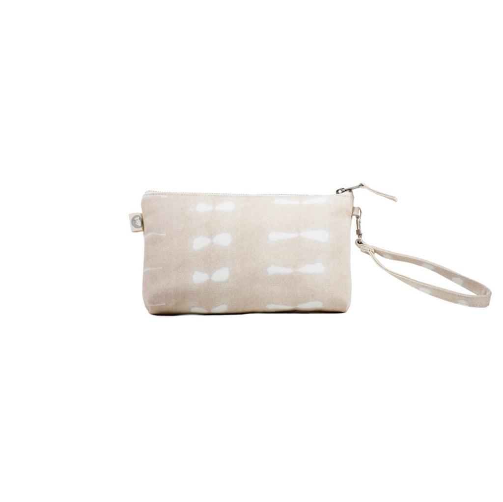 Mini Luxe Clutch with Wristlet: Stone Shibori ONLY $9.60 WITH CODE FUN - Quilted Koala