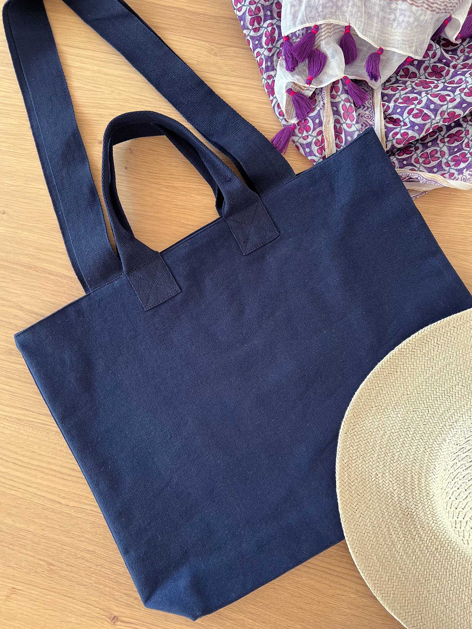 Koala Basics: Gramercy Tote Navy - Quilted Koala