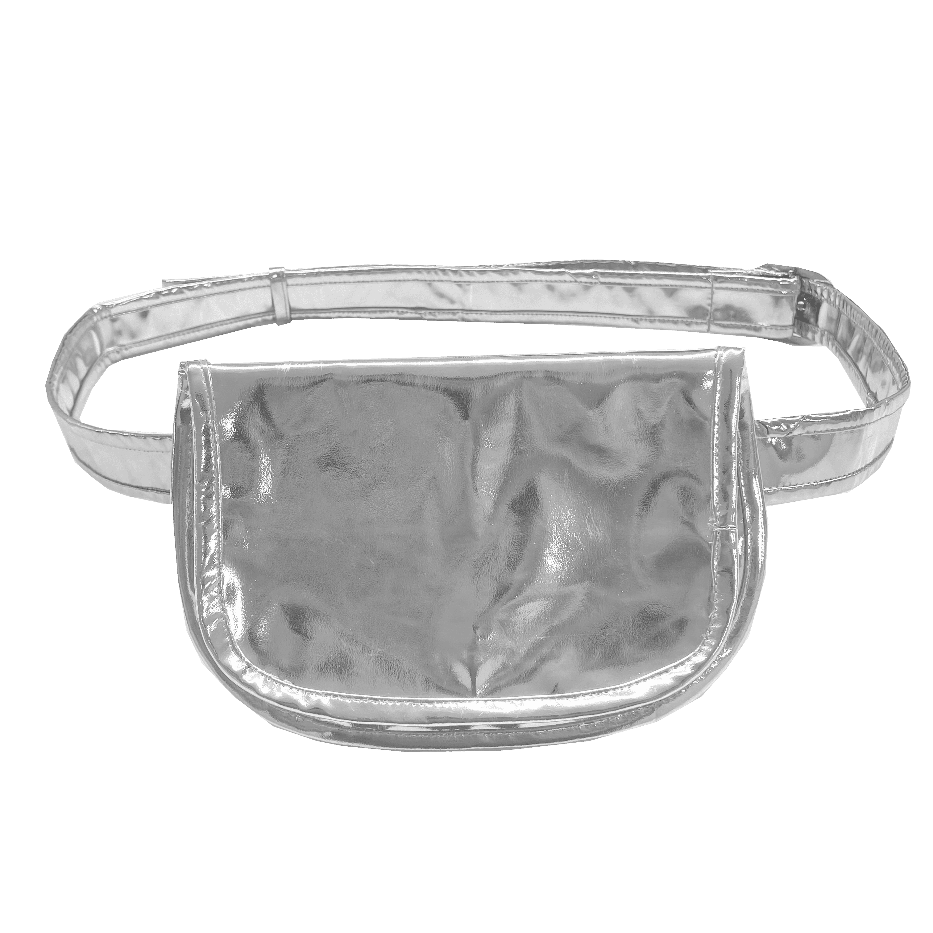 Silver Metallic Adjustable Belt Bag - Quilted Koala
