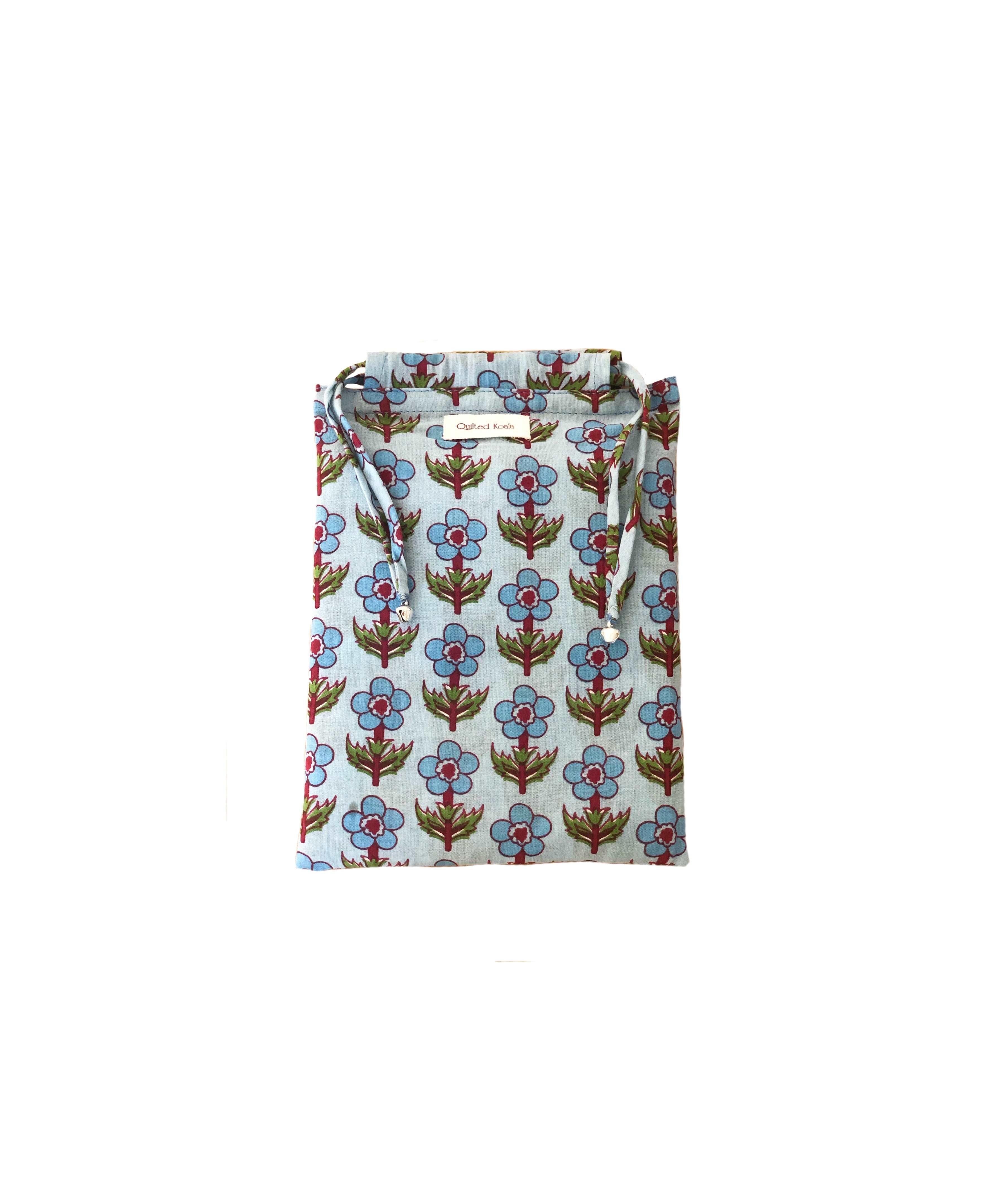 Boho Market Bag - Blue - Quilted Koala