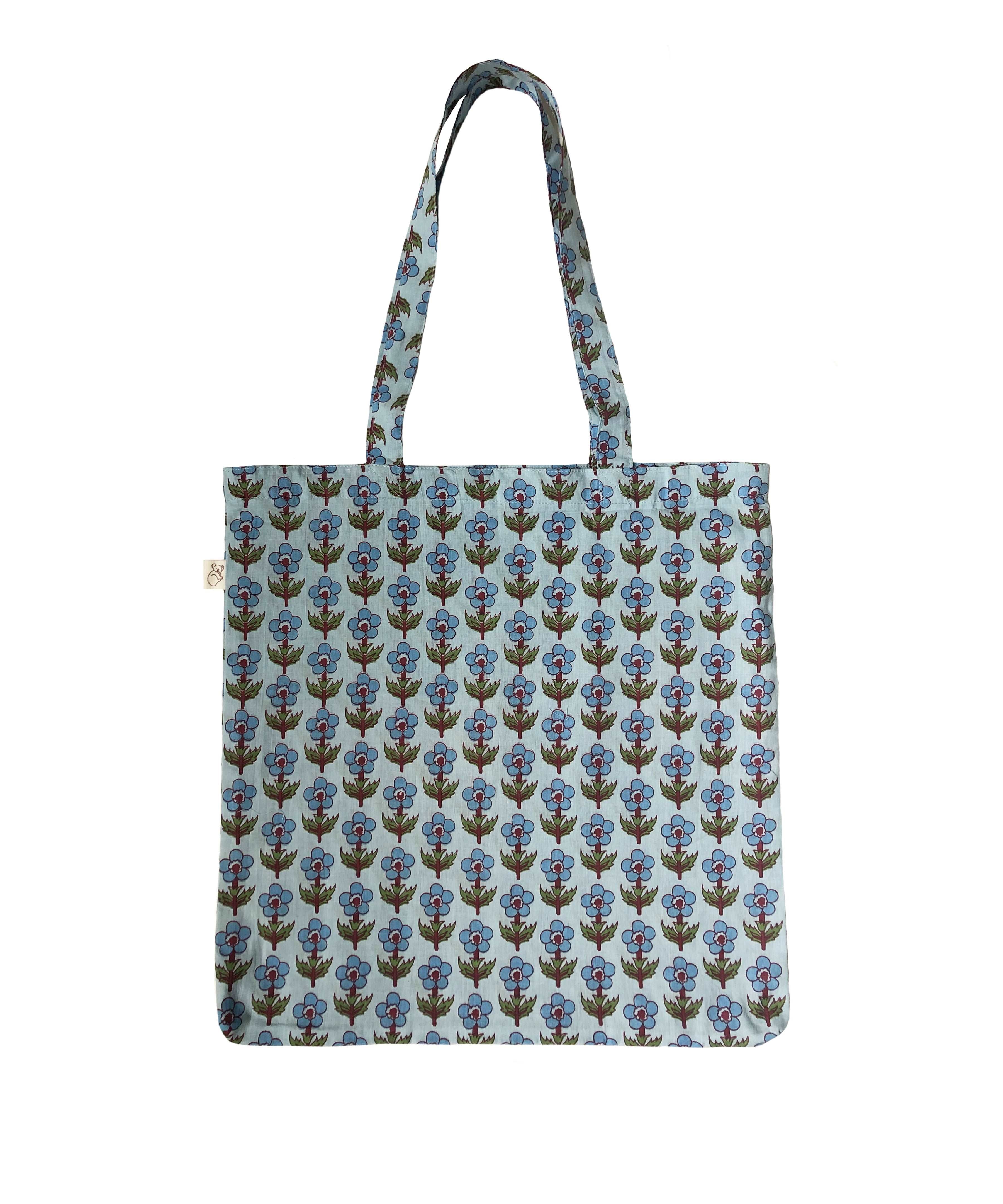 Boho Market Bag - Blue - Quilted Koala