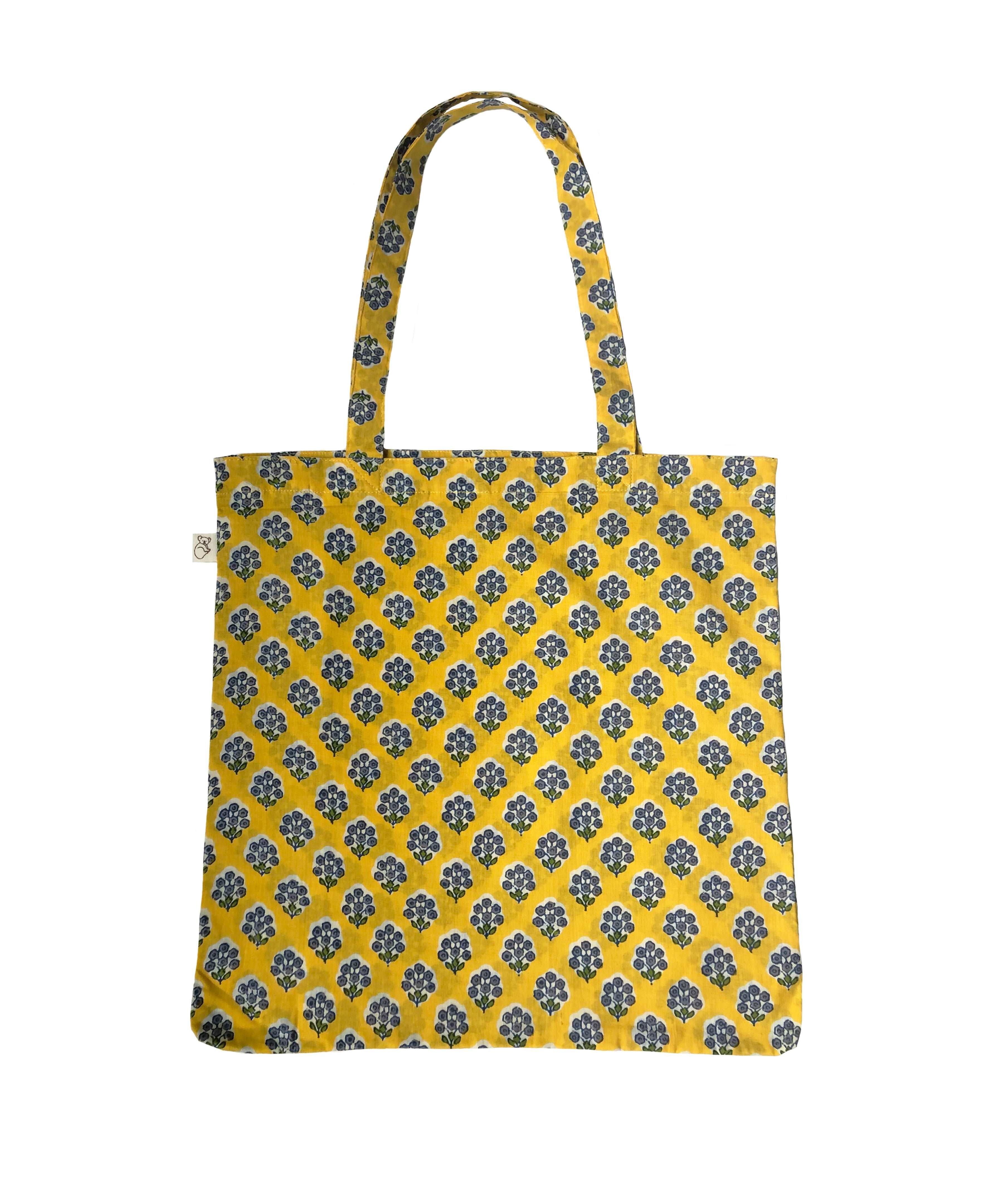 Boho Market Bag - Yellow - Quilted Koala