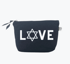LOVE with Star of David - Navy Makeup Bag   NEW! - Quilted Koala